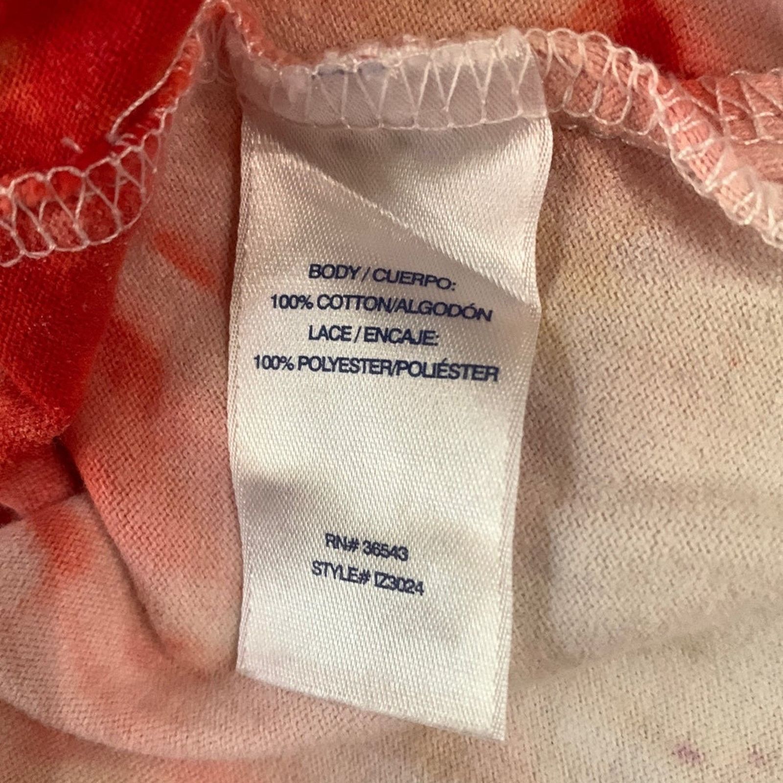 Izod *IZOD Women's Size 2X Tunic Top Tie Dye Cotton Lace Detail Size XXL / US 16-18 / IT 52-54 - 10 Thumbnail