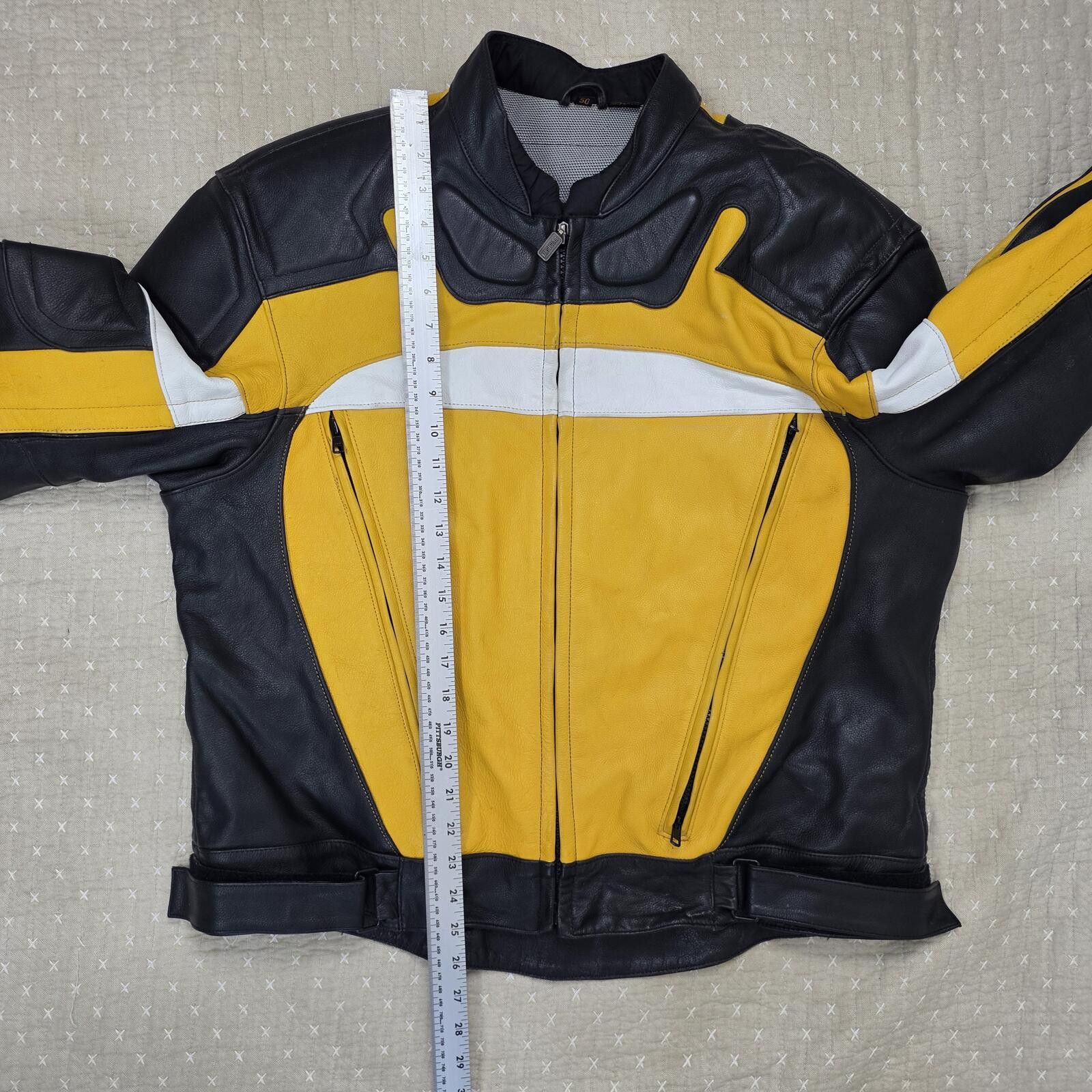 FirstGear Bikercore First Gear Leather High-Performance Jacket sz 50 Size US M / EU 48-50 / 2 - 3 Thumbnail