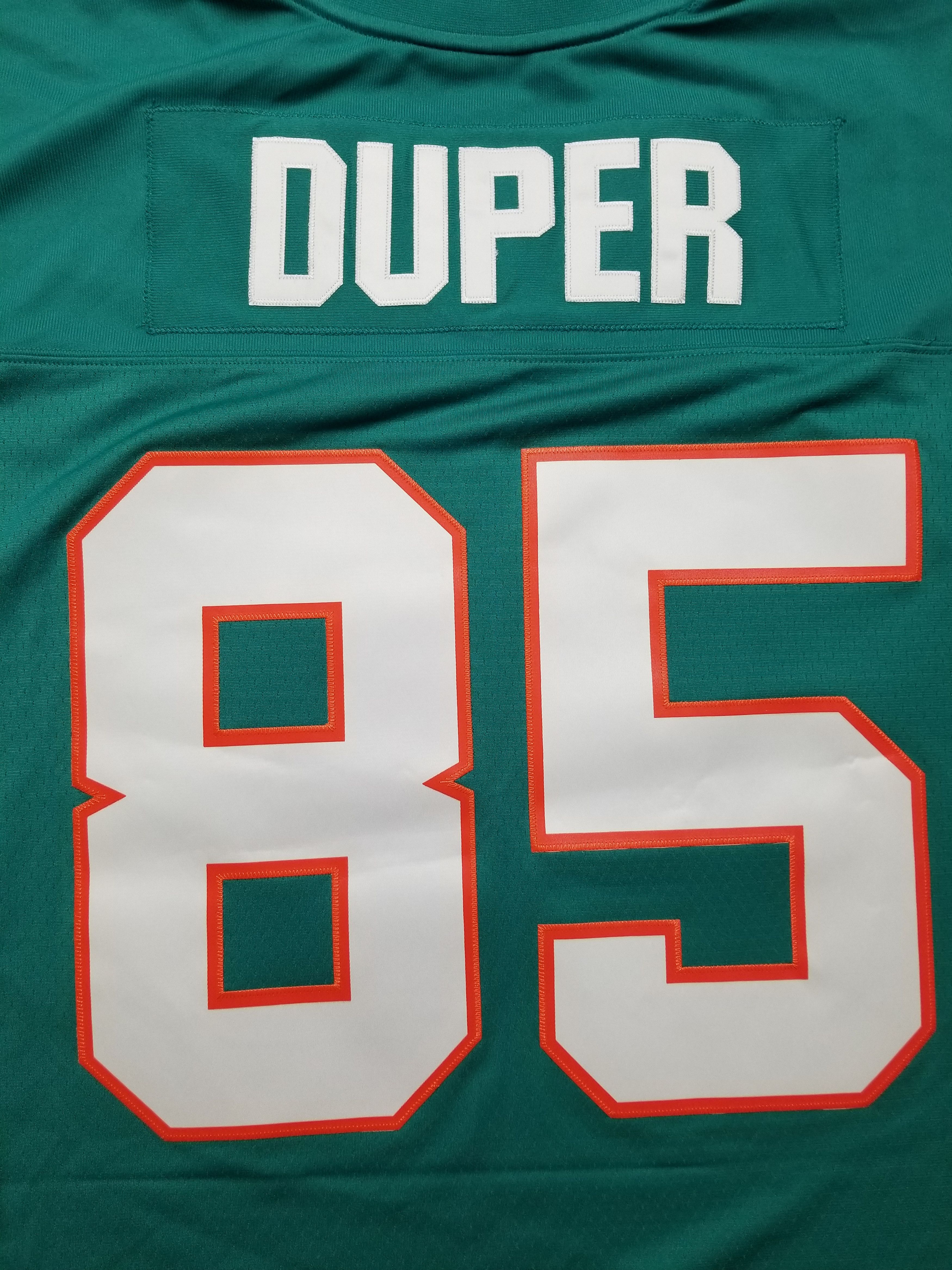 Mitchell & Ness Miami Dolphins Mark Duper #85 Aqua 1984 NFL Legacy Jersey Size US XL / EU 56 / 4 - 6 Thumbnail