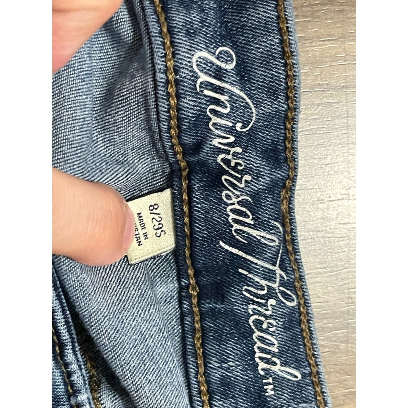 Vintage Universal Thread Jeans Women’s 8/29S Blue Denim Straight Leg Pockets, Regular Fit, Size 8, Cotton Blend, 25in Inseam, : 0 Size 30" / US 8 / IT 44 - 6 Thumbnail