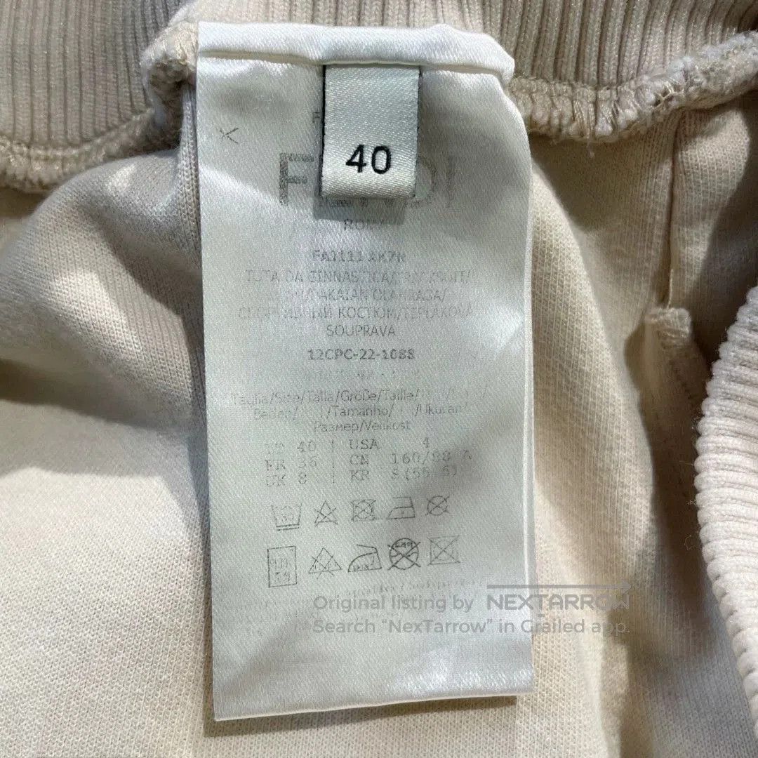 Fendi fendi beige side stripe athletic pants. Size US 40 / EU 56 - 6 Thumbnail