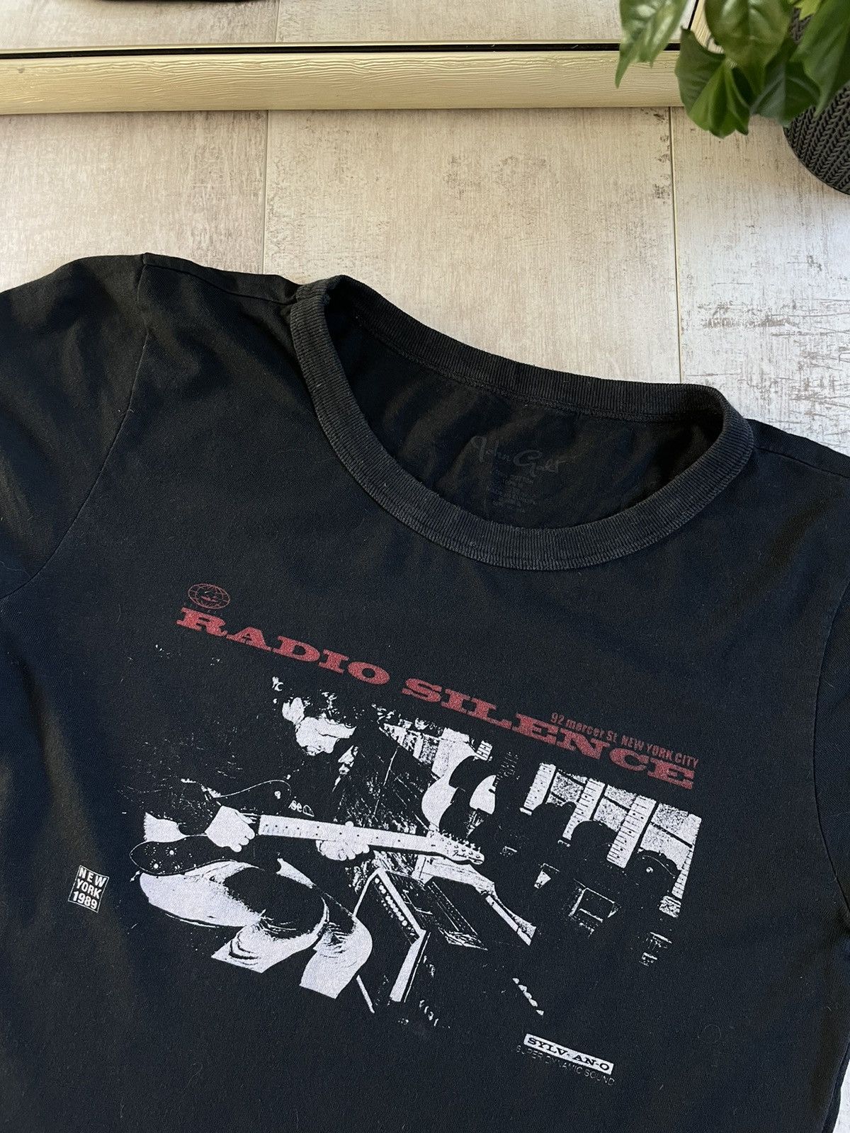 Band Tees × Vintage 1989 Radio Silence New York City T-Shirt VTG Sound VERY RARE Size M / US 6-8 / IT 42-44 - 3 Thumbnail