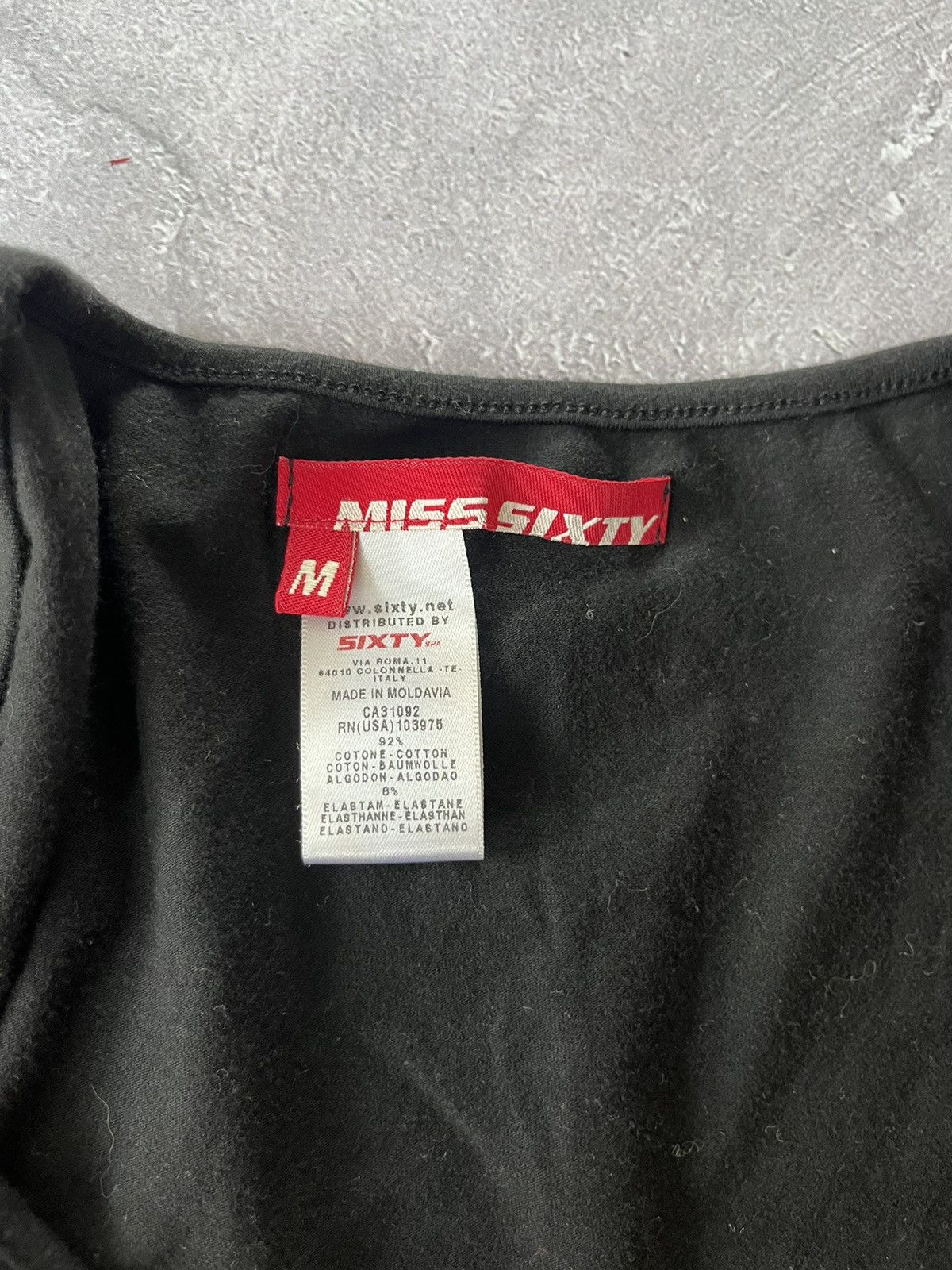 Miss Sixty Miss Sixty Black Avant Garde Long Sleeve 3/4 T-Shirt Size M / US 6-8 / IT 42-44 - 4 Thumbnail