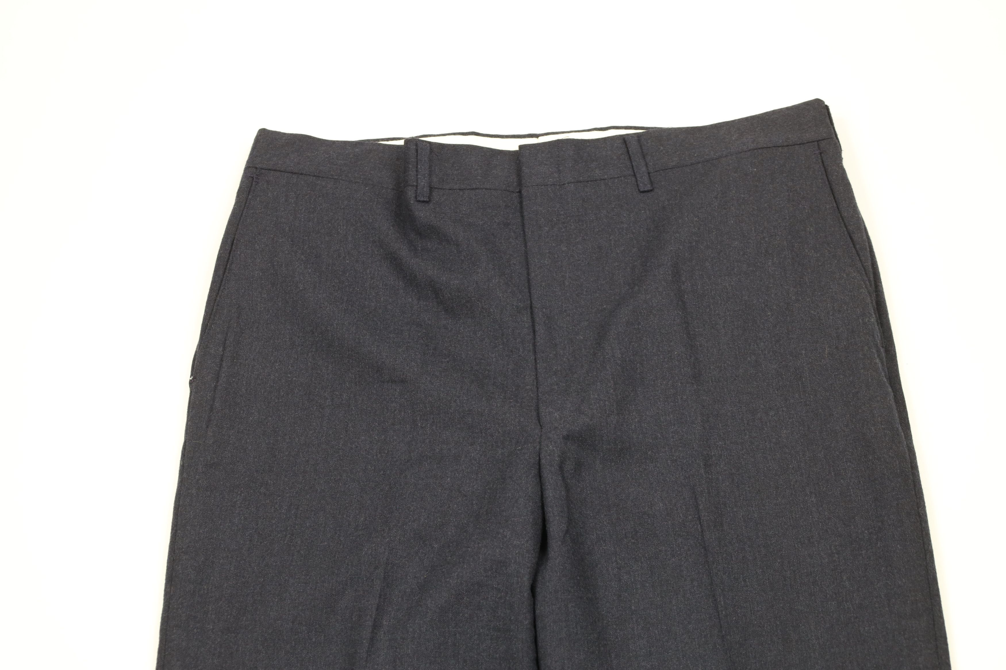 Vintage Vintage 70s Streetwear Flared Wide Leg Chino Pants Blue USA Size US 36 / EU 52 - 2 Thumbnail