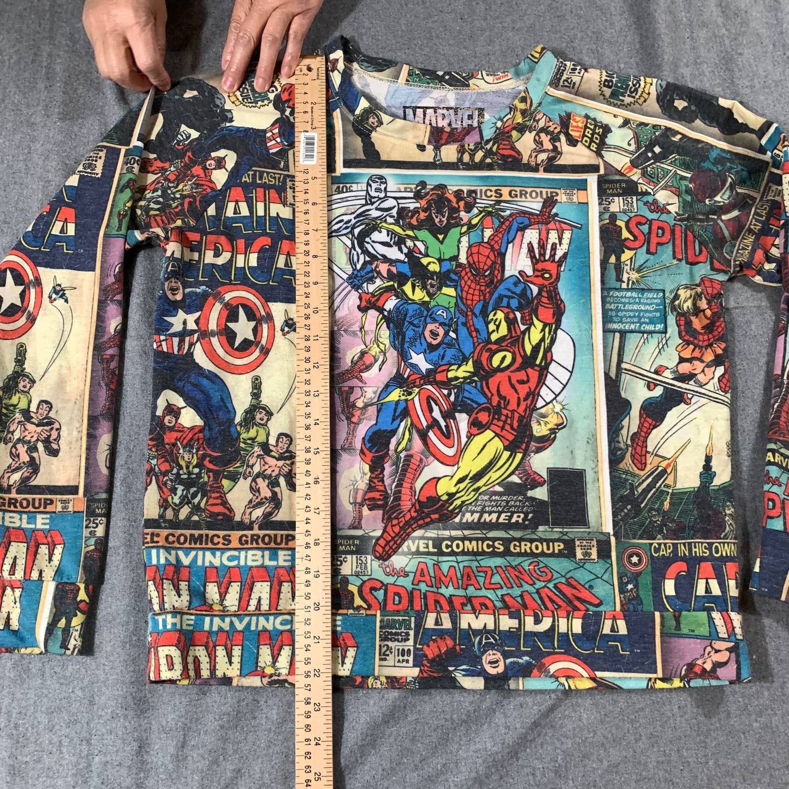 Marvel Comics Marvel Shirt Women Medium Multicolor Casual Size M / US 6-8 / IT 42-44 - 6 Thumbnail