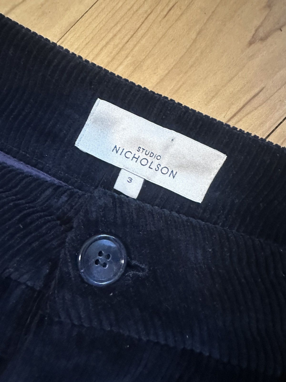 Studio Nicholson Studio Nicholson wide leg back buckle corduroy Size US 34 / EU 50 - 2 Thumbnail