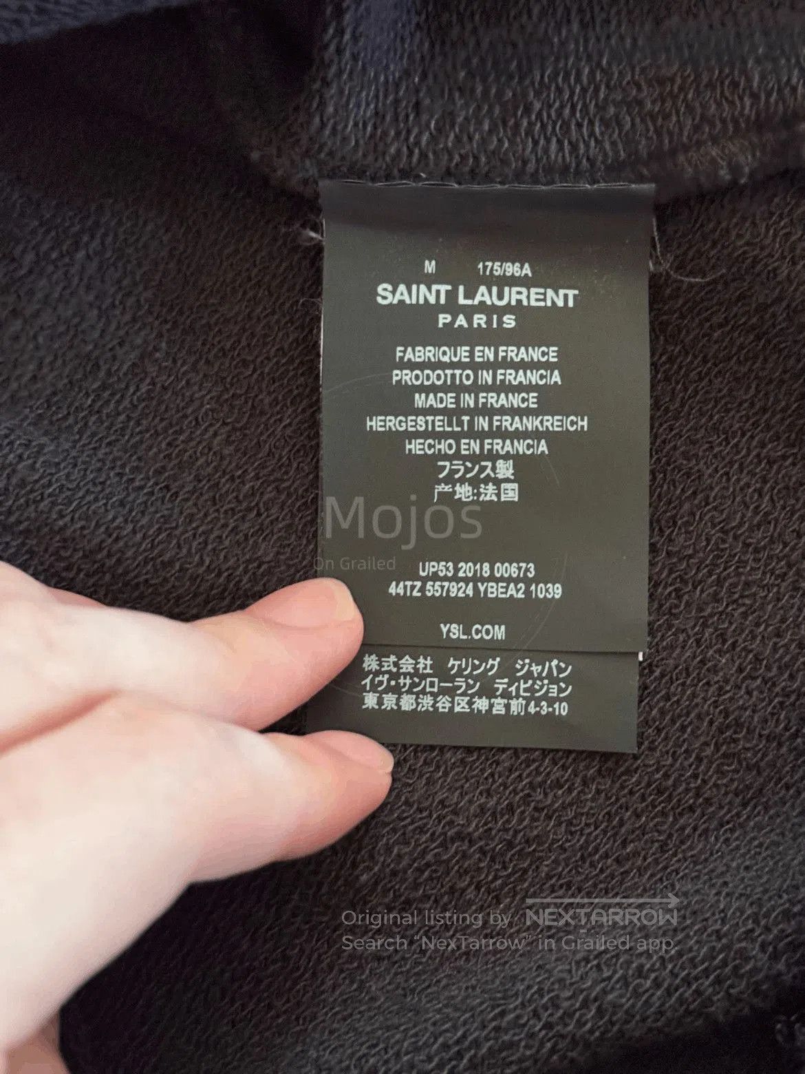 Saint Laurent Paris Saint Laurent Paris 24 Universite Hoodie. Size US M / EU 48-50 / 2 - 5 Thumbnail