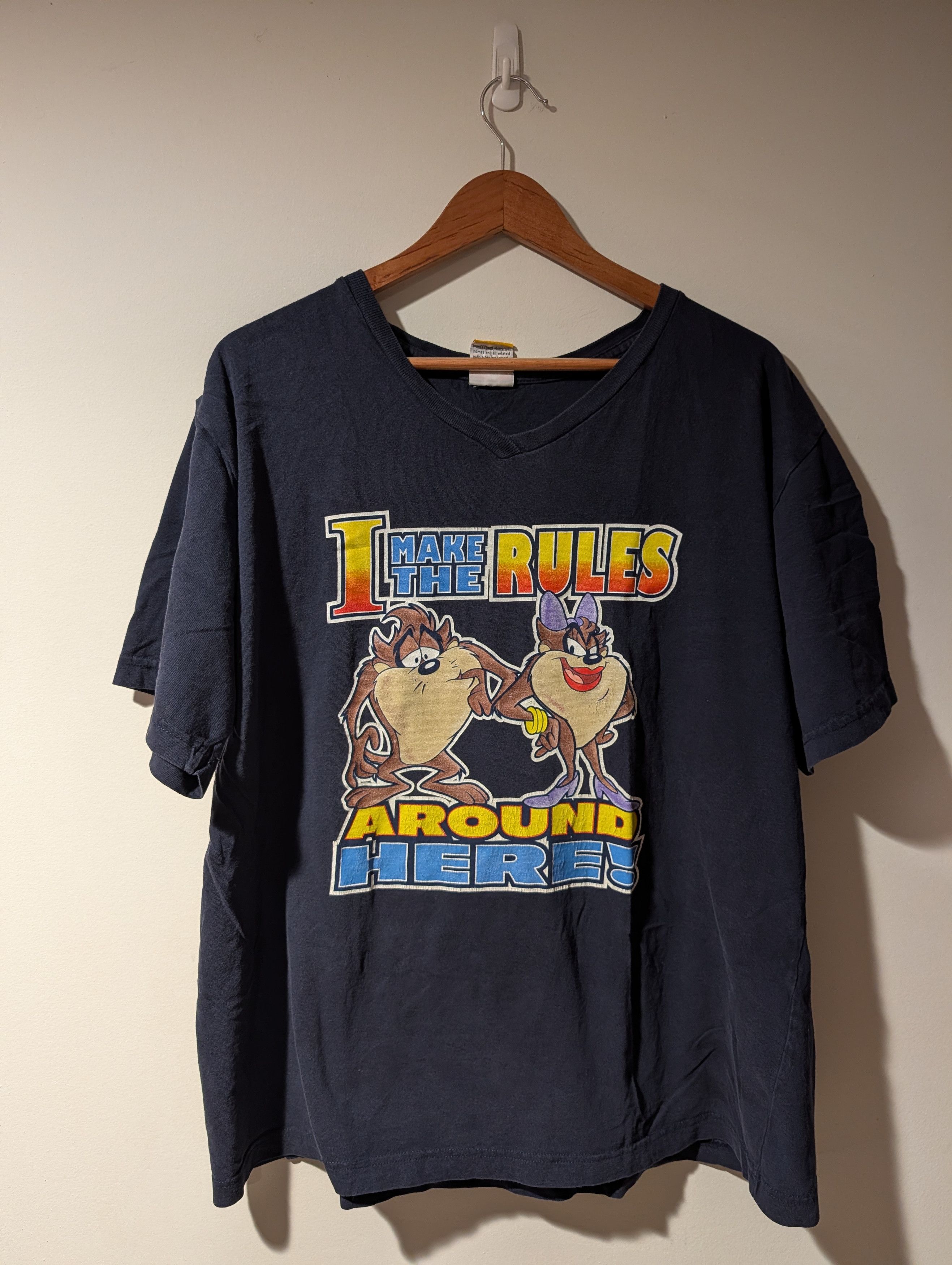 Cartoon Network VTG Looney Tunes Taz I Make The Rules Graphic T-Shirt Womans Size XL / US 12-14 / IT 48-50 - 1 Thumbnail
