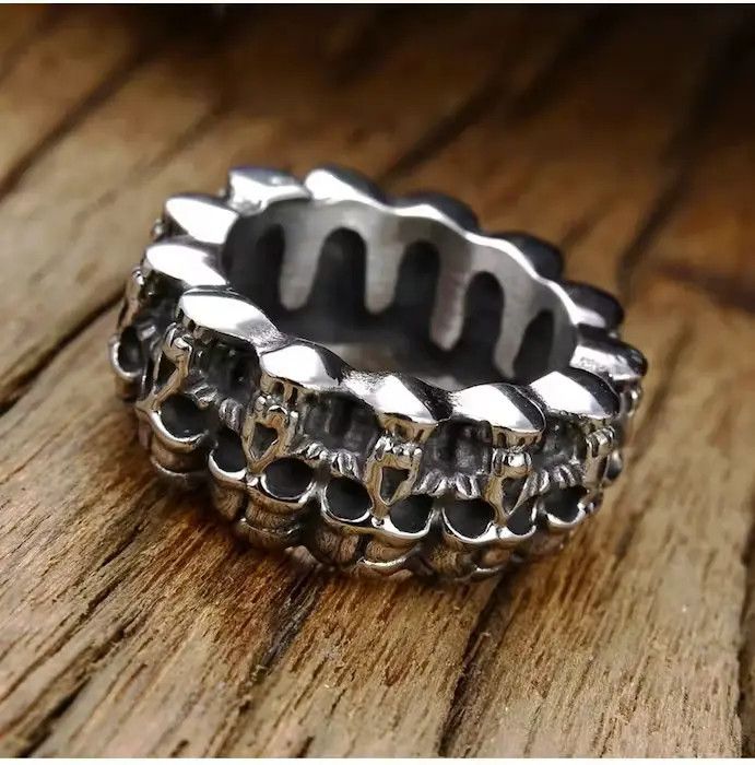 Jewelry Y2K Surround Skull Ring Size ONE SIZE - 2 Thumbnail