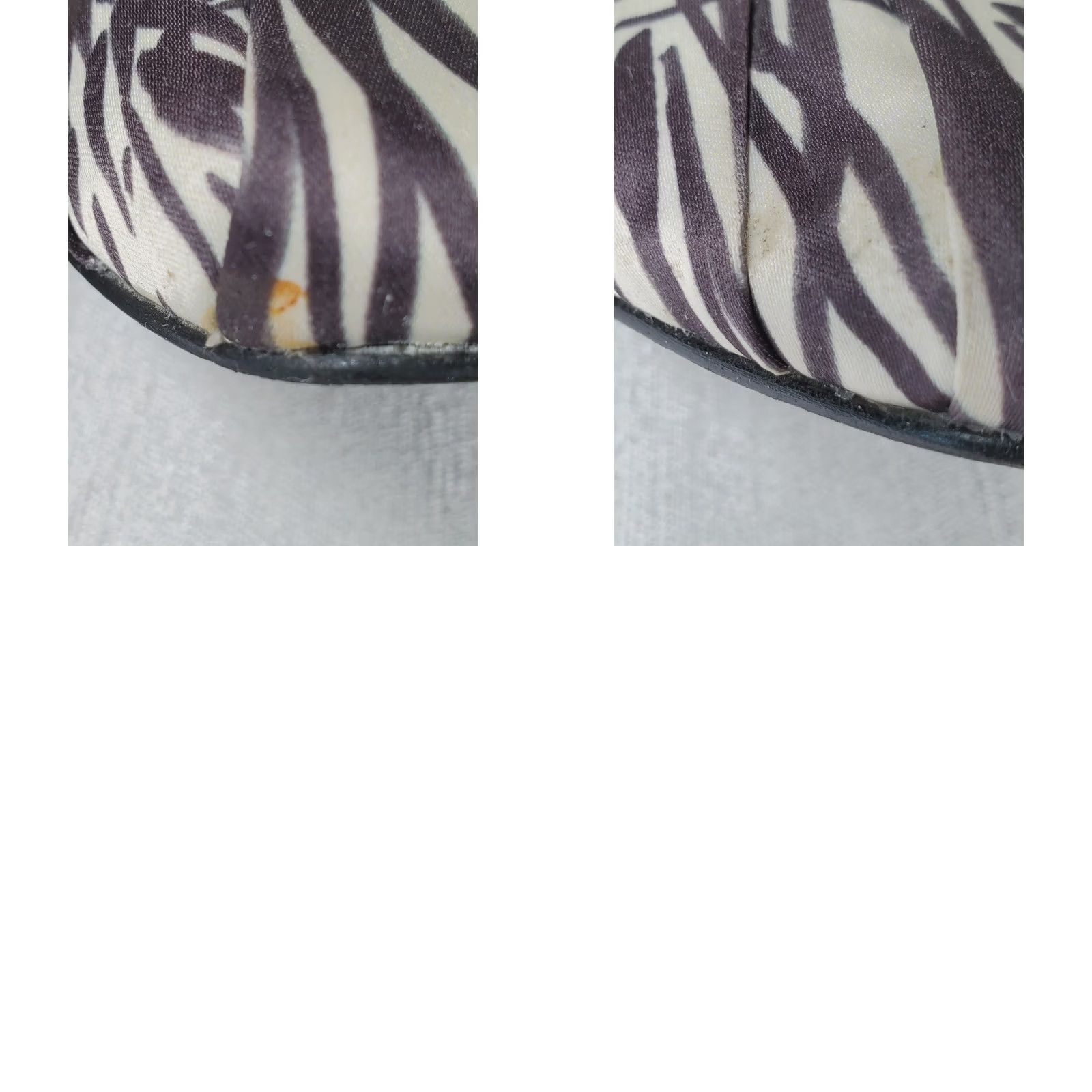 Tory Burch Tory Burch Ally Ballet Printed Matte Satin Clancy Black 41128622 Flat US 10 M Women's Size US 10 / IT 40 - 10 Thumbnail