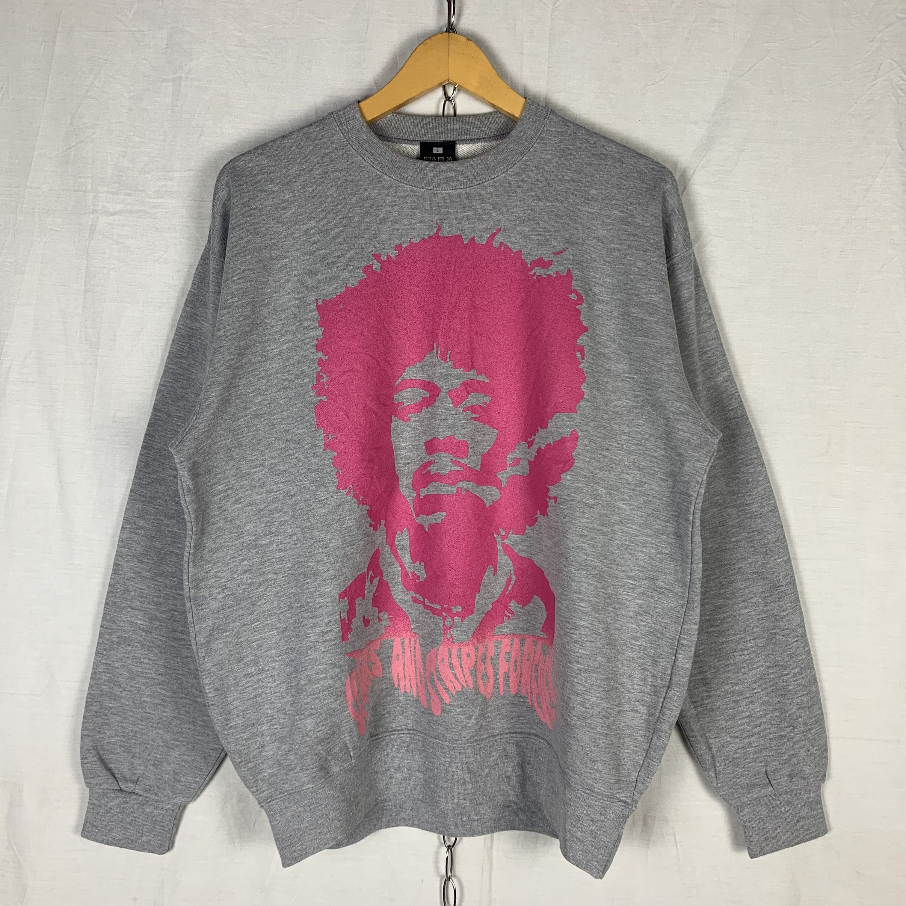 Japanese Brand Stars And Stripes Forever Jimi Hendrix Sweatshirt Crewneck Size US L / EU 52-54 / 3 - 1 Thumbnail