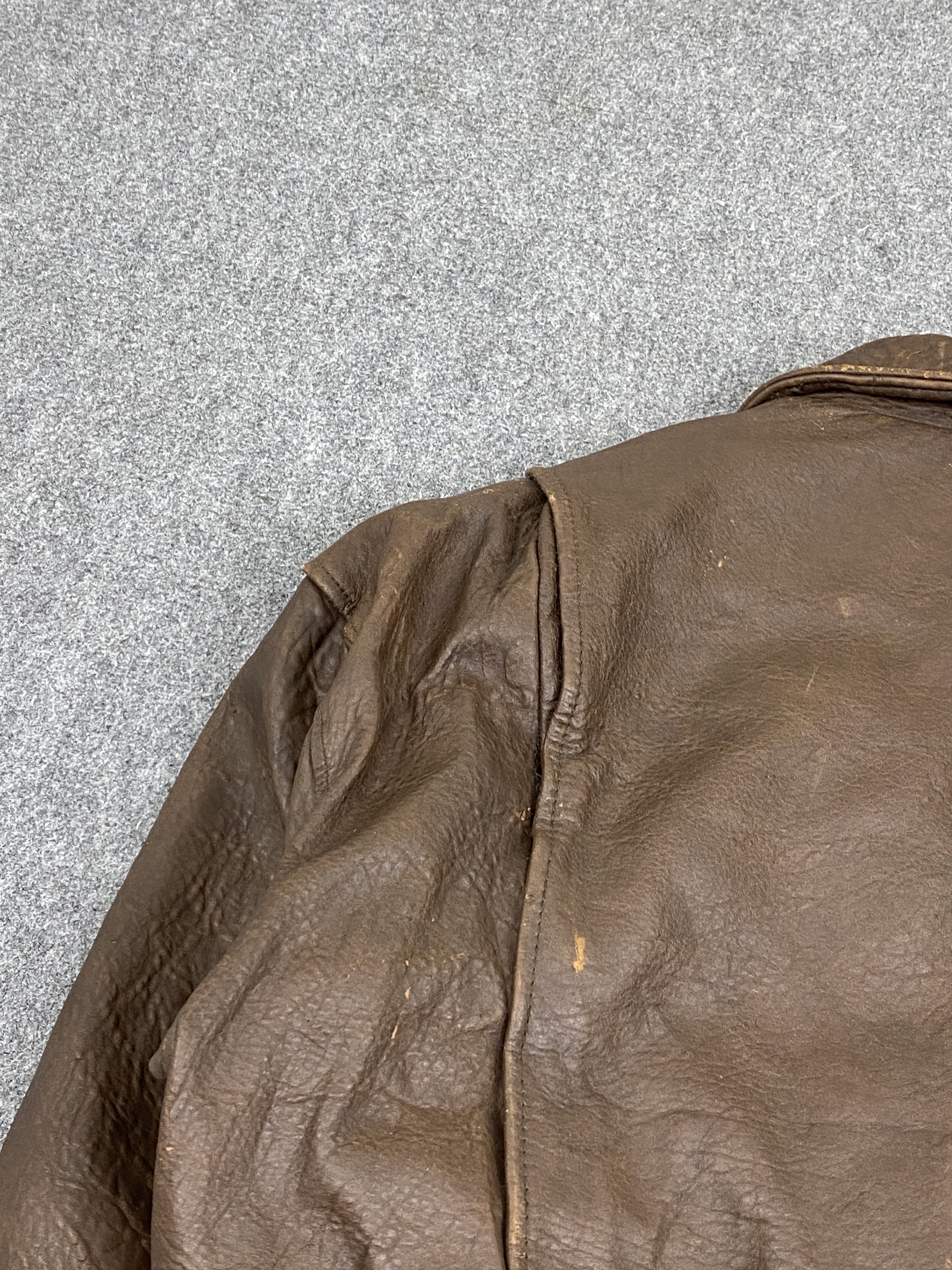Genuine Leather Vintage Sub-Urban Japan Made Flight Leather Jacket J1996 Size US XL / EU 56 / 4 - 16 Thumbnail