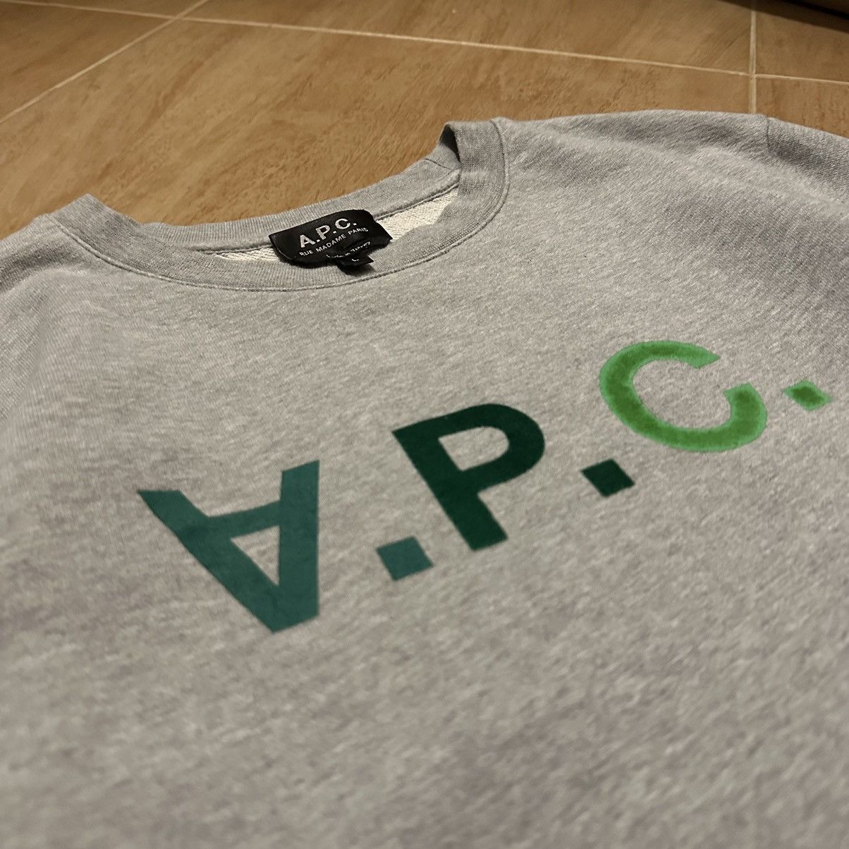 A.P.C. × Designer A.P.C. Grey ‘VPC’ Sweatshirt Size US L / EU 52-54 / 3 - 7 Thumbnail