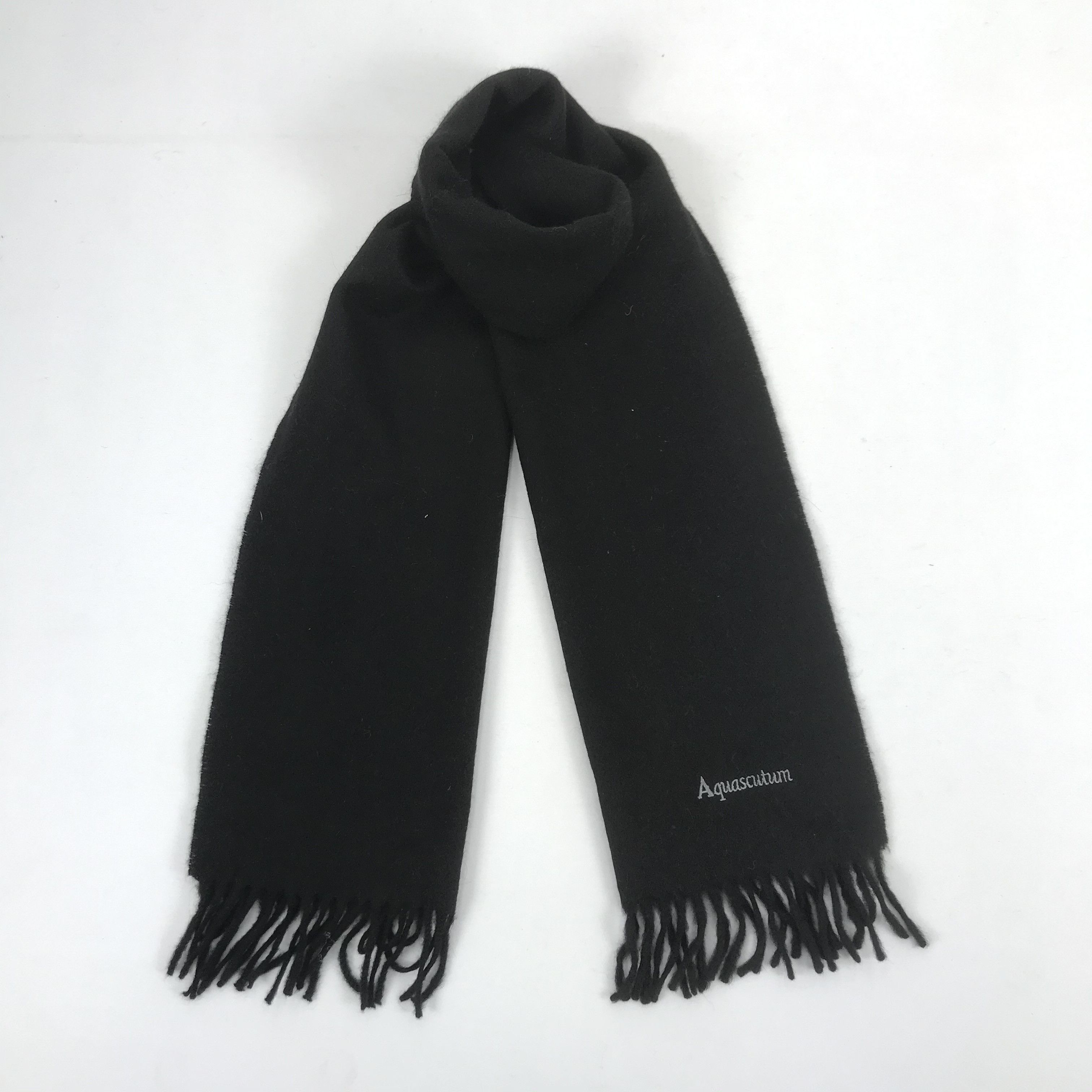 Aquascutum Vintage Aquascutum Scarf Muffler Cashmere Scarves Size ONE SIZE - 1 Thumbnail