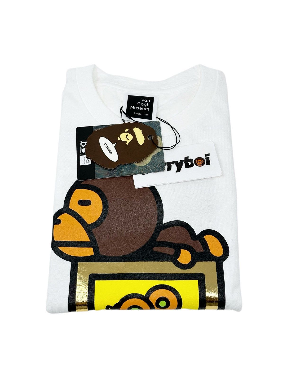 Bape BAPE x Van Gogh Museum Baby Milo Tee White Size US M / EU 48-50 / 2 - 4 Thumbnail
