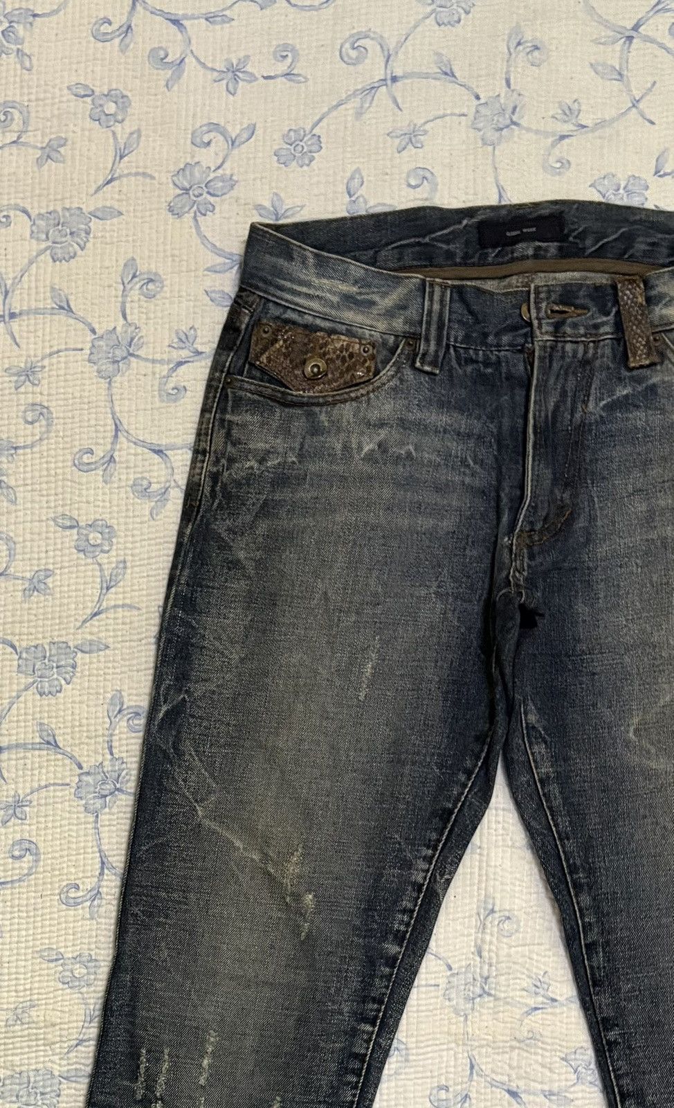Global Work × Vintage Japanese Global Work Streetwear Flared Distressed Denim Size US 32 / EU 48 - 5 Thumbnail