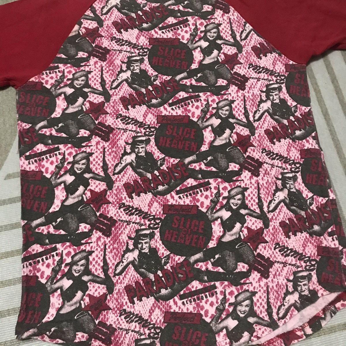 Hysteric Glamour × Japanese Brand ALGONQUINS JAPANESE BRAND GIRL FULLPRINT RARE TEE Size S / US 4 / IT 40 - 11 Thumbnail