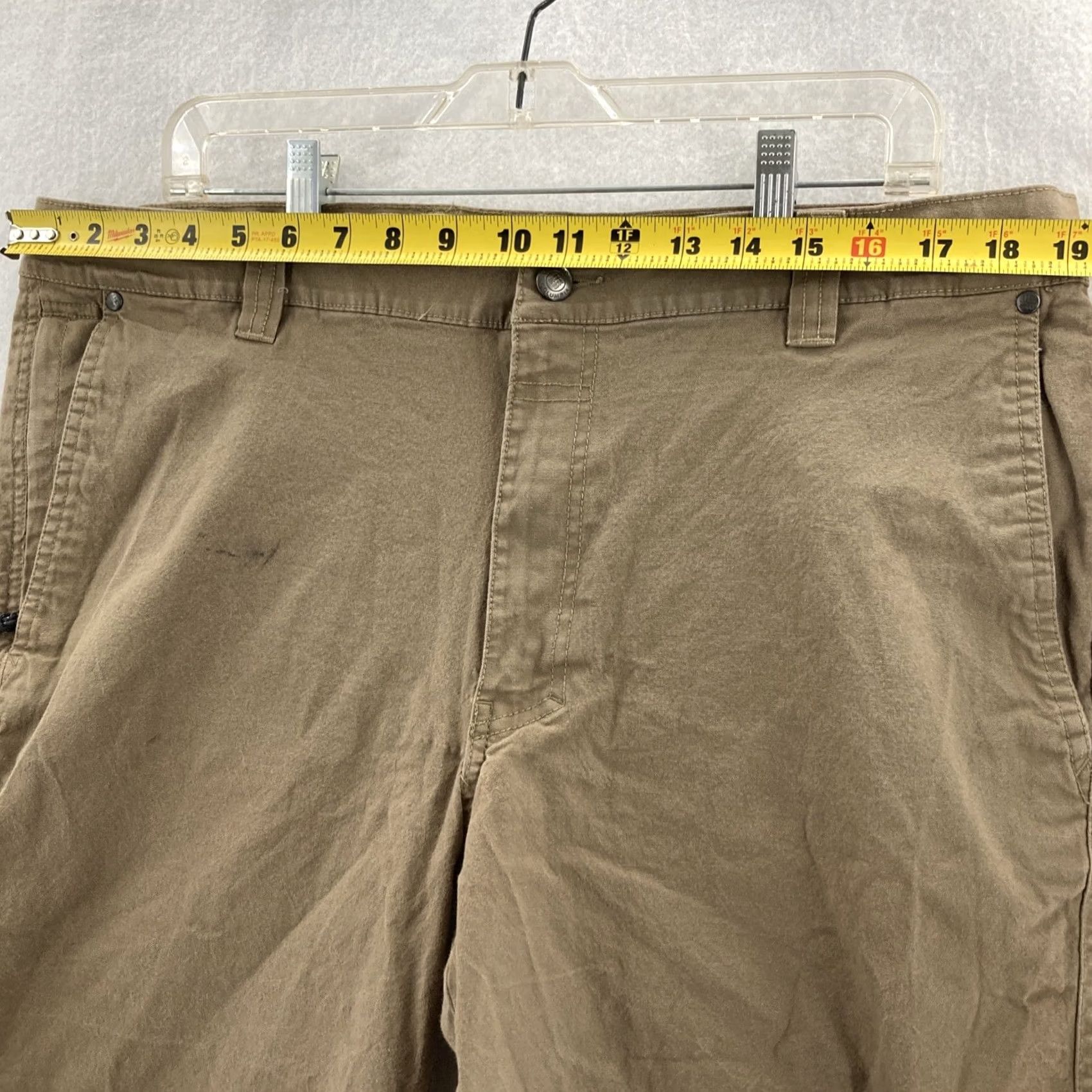 Vintage Columbia Shorts Adult 38 Mens Outdoor Hiking Fishing Regular Fit Canvas Brown 38 Mens Regular Boy/Men? Size US 38 / EU 54 - 3 Thumbnail