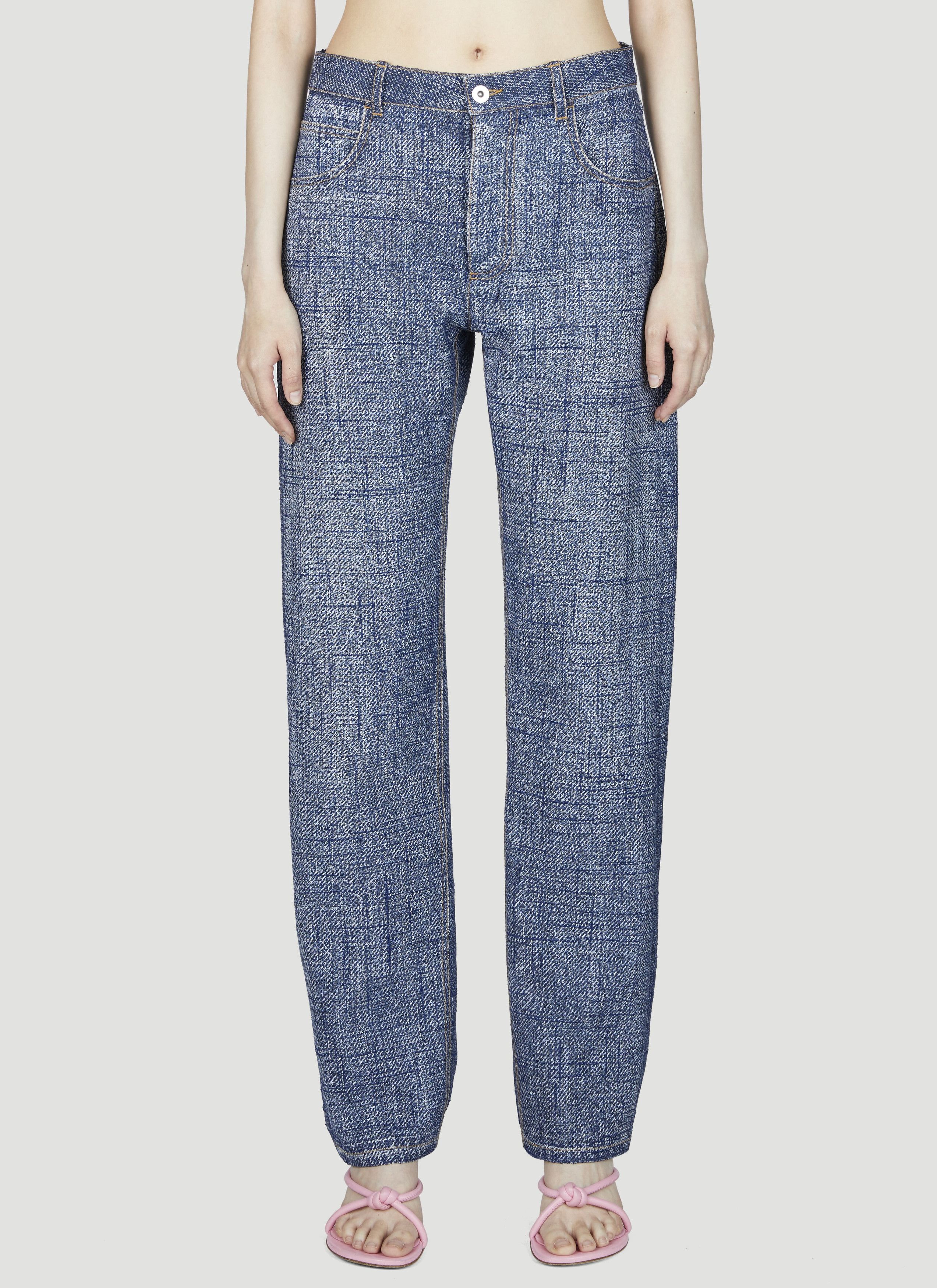 Bottega Veneta Denim Print Pants Size 27" / US 4 / IT 40 - 1 Thumbnail