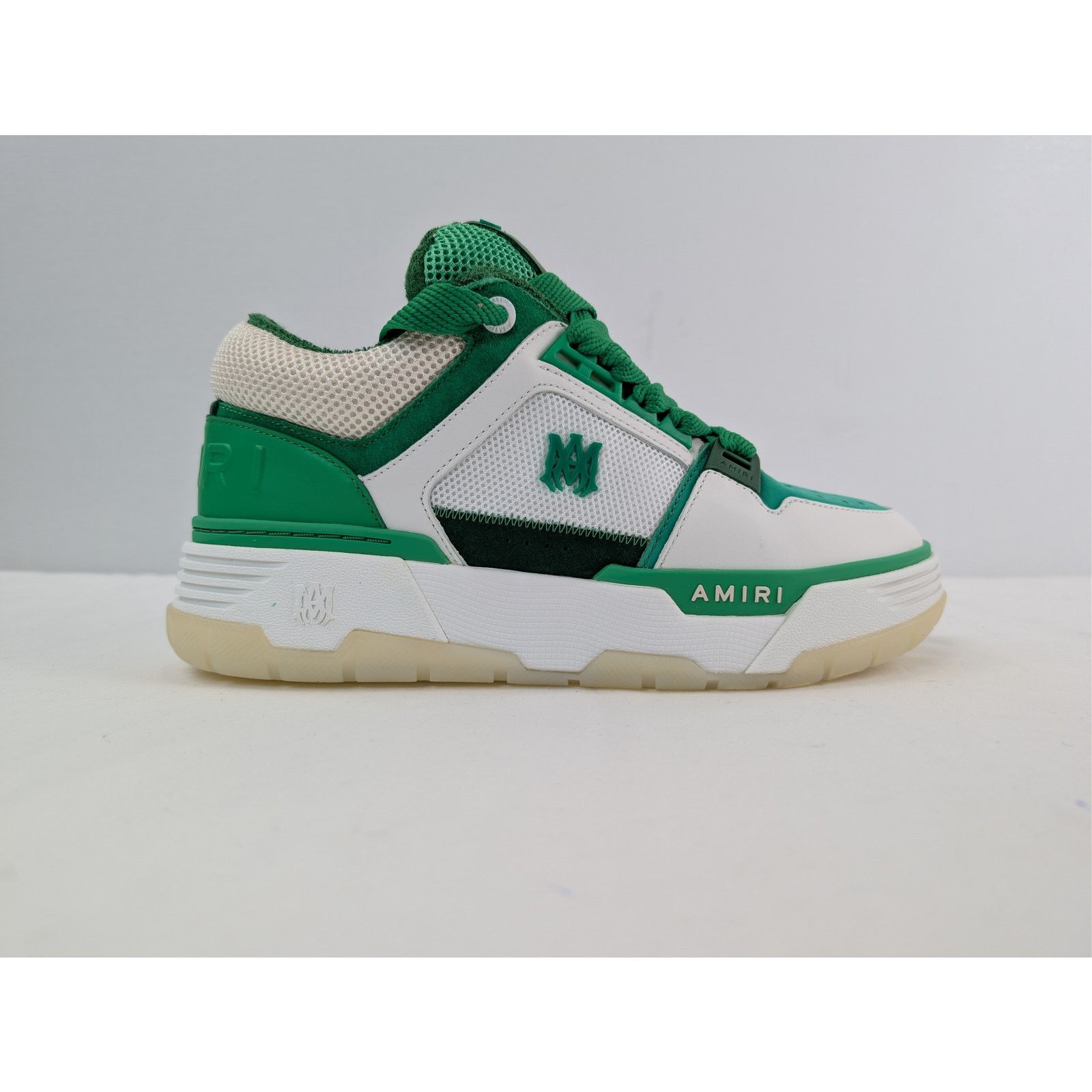 Amiri o1rshd1 MA-1 Low-Top Sneakers in White / Green Size US 11 / EU 44 - 4 Thumbnail
