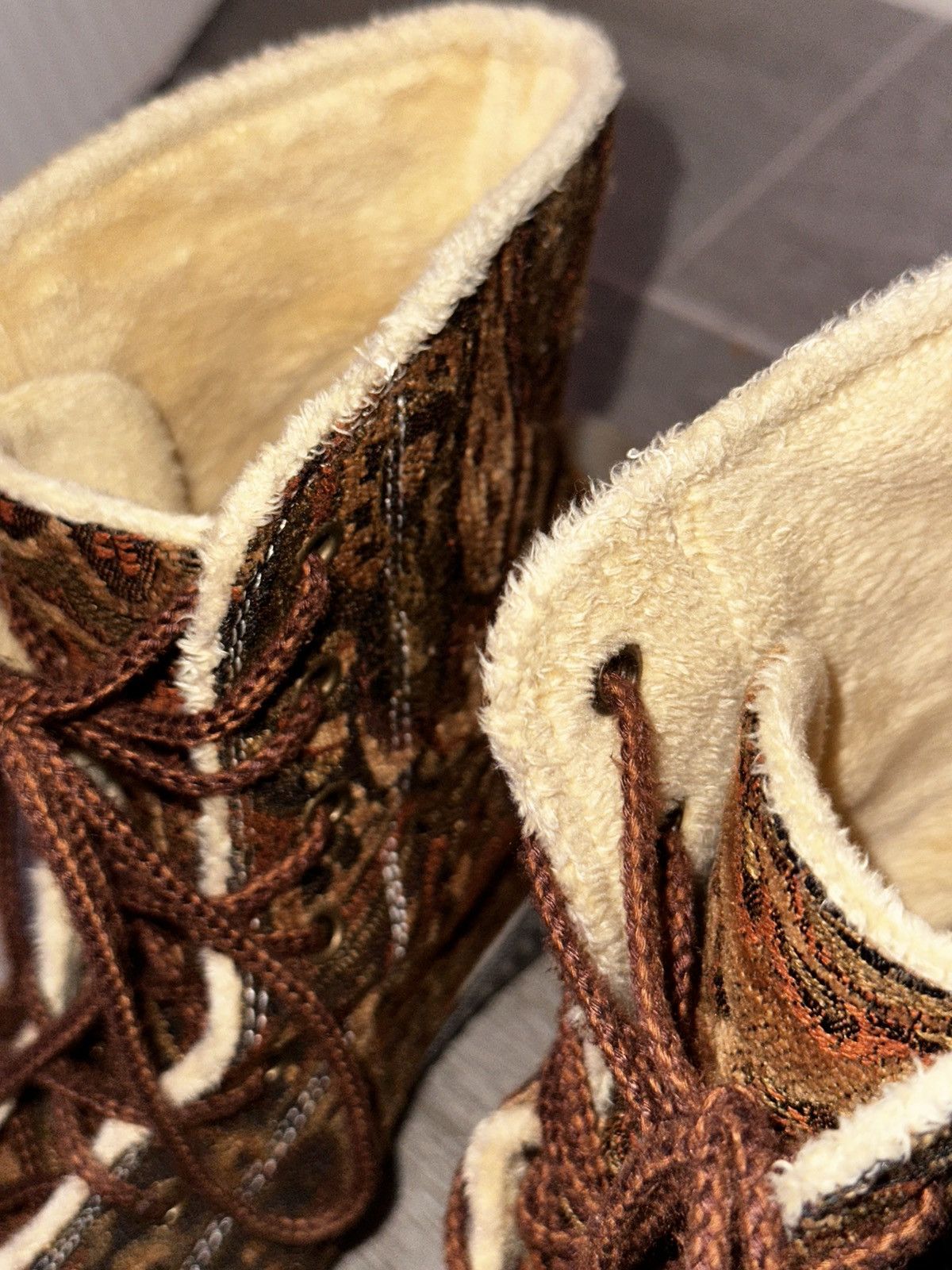 Vintage Handmade Persian Rug Boots | Falcon Eddies Size US 9 / EU 42 - 2 Thumbnail