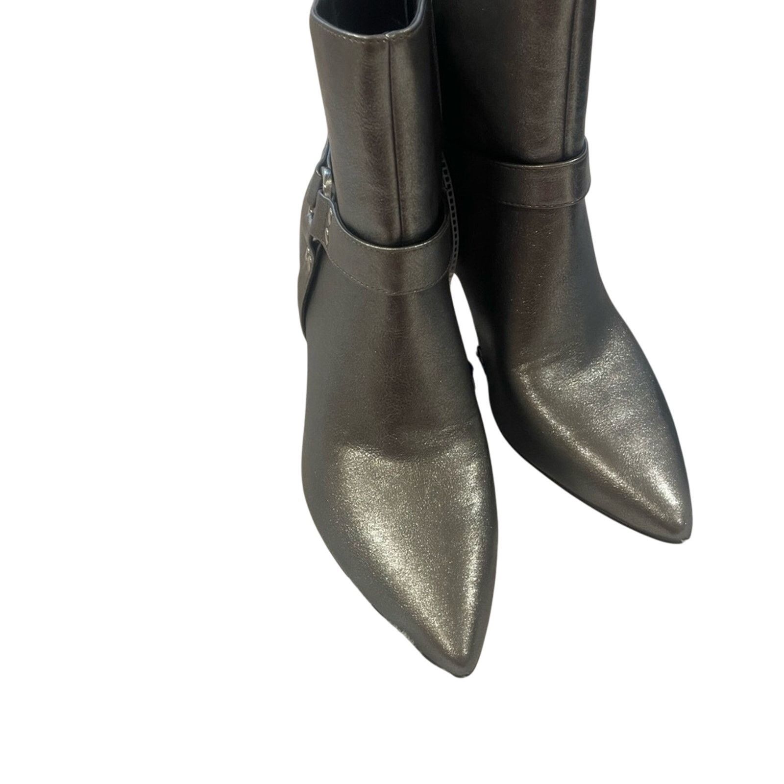Jessica Simpson Jessica Simpson Silver Heeled Boots with Pointed Toe Size US 9.5 / IT 39.5 - 1 Thumbnail