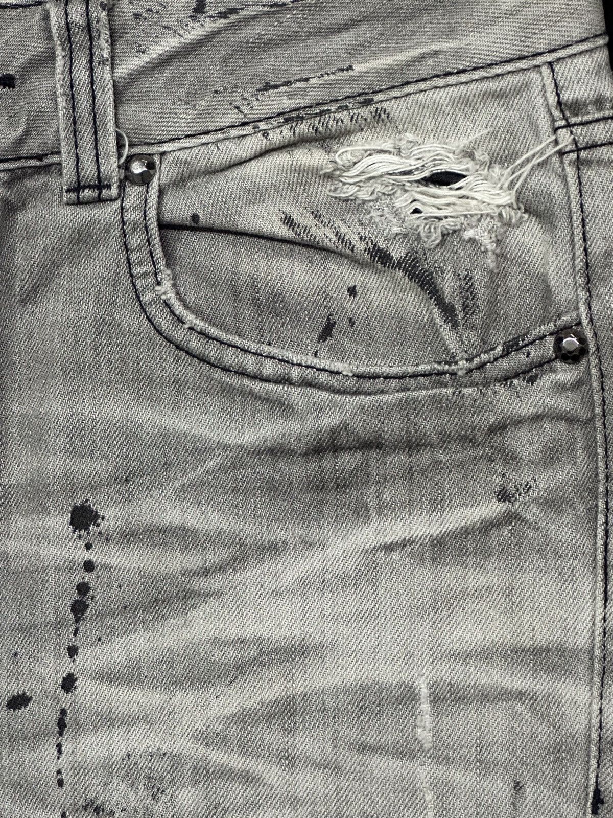 Lip Service Vintage LIP SERVICE Distressed Jeans with Painted & Faded Size US 31 - 6 Thumbnail