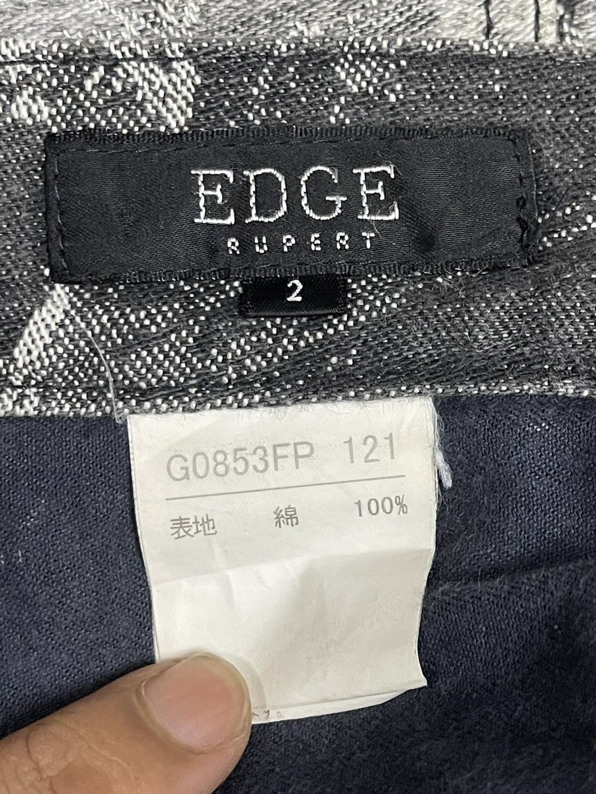 Tornado Mart Vintage Japan Edge Rupert Faded Spider Web Style Flare Jeans Size US 32 / EU 48 - 9 Thumbnail