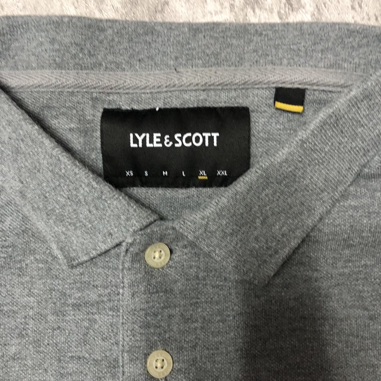 Lyle & Scott Grey Lyle & Scott polo shirt #poloshirt Size US XL / EU 56 / 4 - 3 Thumbnail