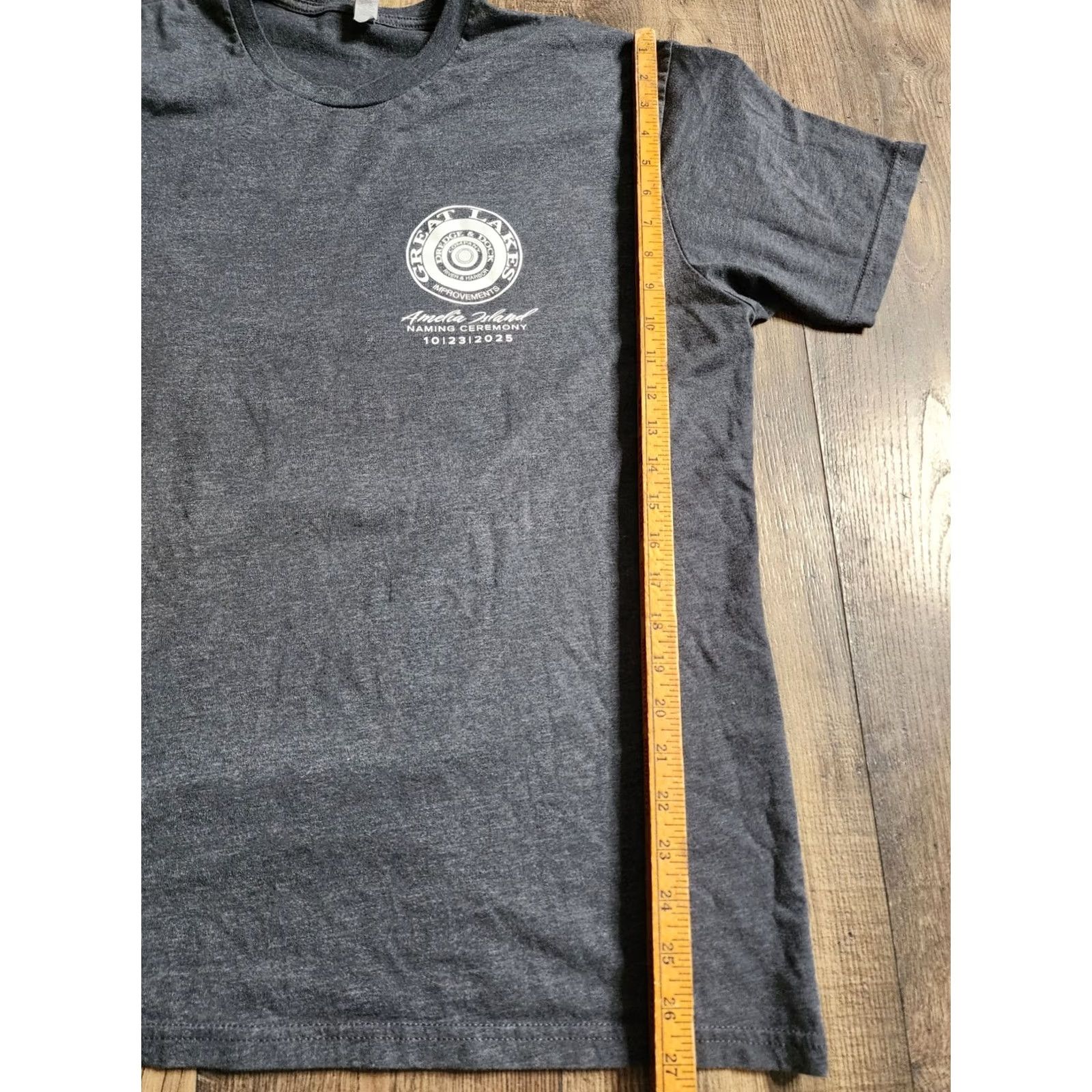 Next Level VINTAGE Mens XL Great Lakes Dredge Dock Corporation Ameila Island T Shirt Double Sided Size US XL / EU 56 / 4 - 3 Thumbnail