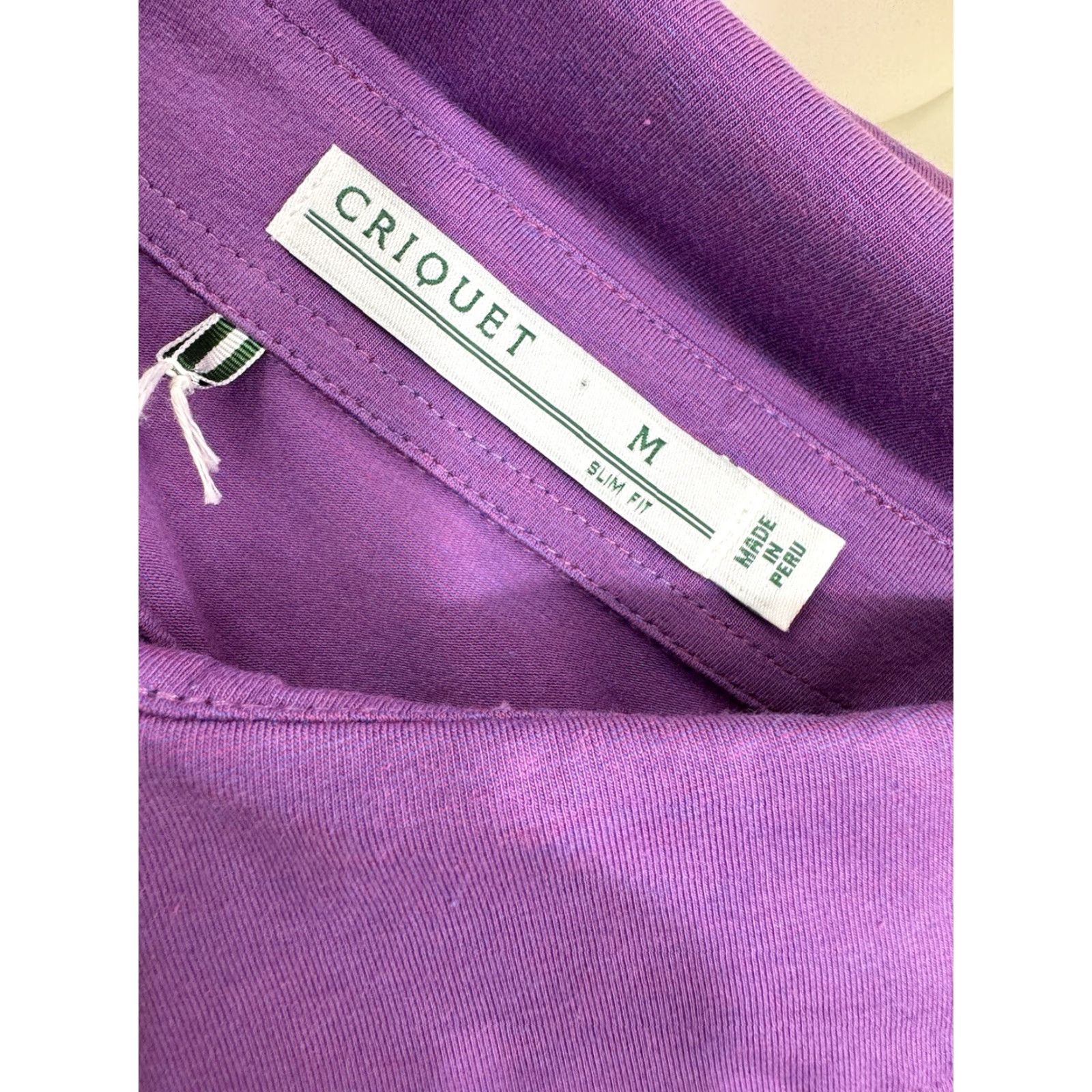 Vintage CRIQUET Polo Shirt Slim Fit Embroidered Logo Mens M Purple Short Sleeve Shirt CQ8 Size US M / EU 48-50 / 2 - 5 Thumbnail