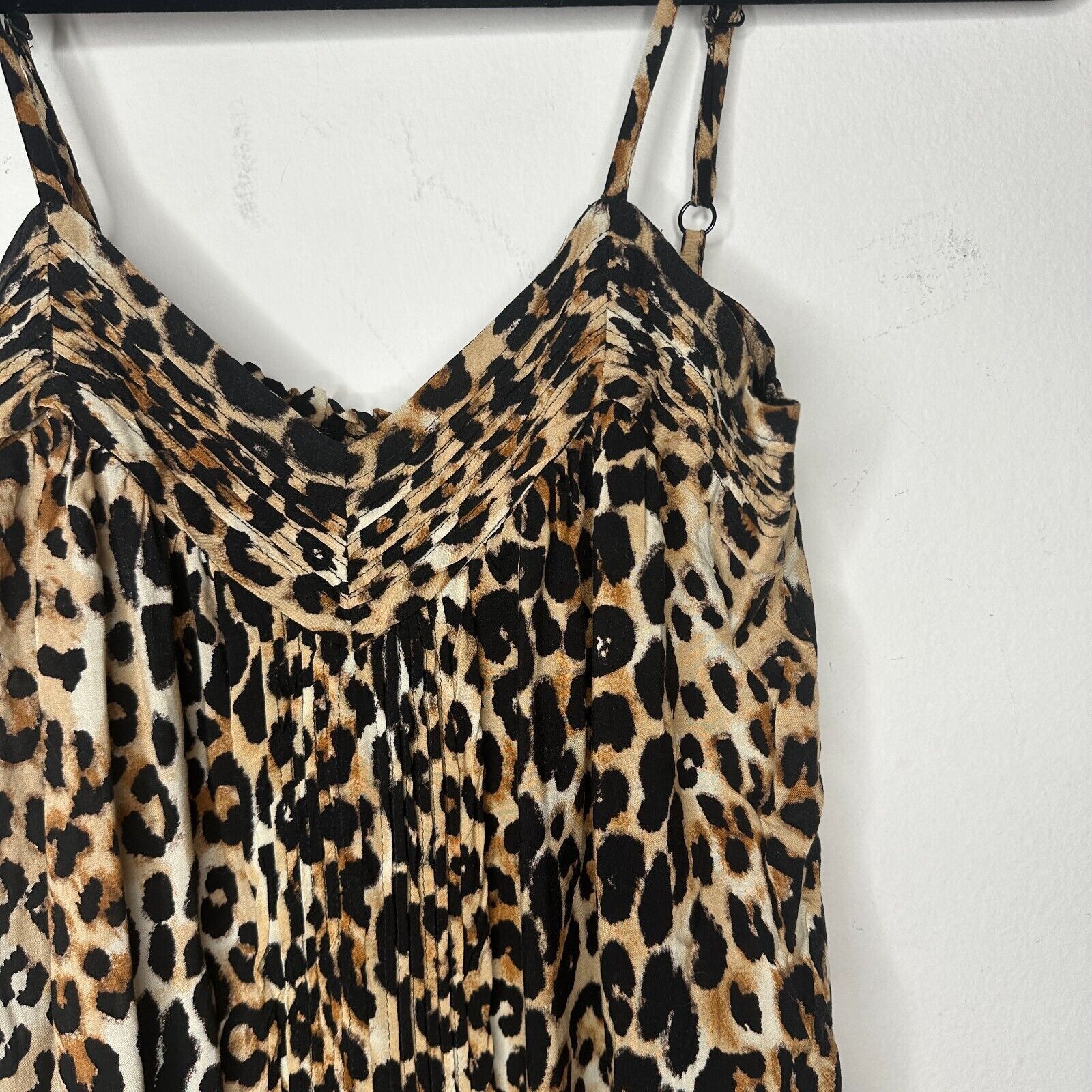 Express Express Cheetah Cami Top Ruched Elastic Waist Hem Small Size S / US 4 / IT 40 - 2 Thumbnail