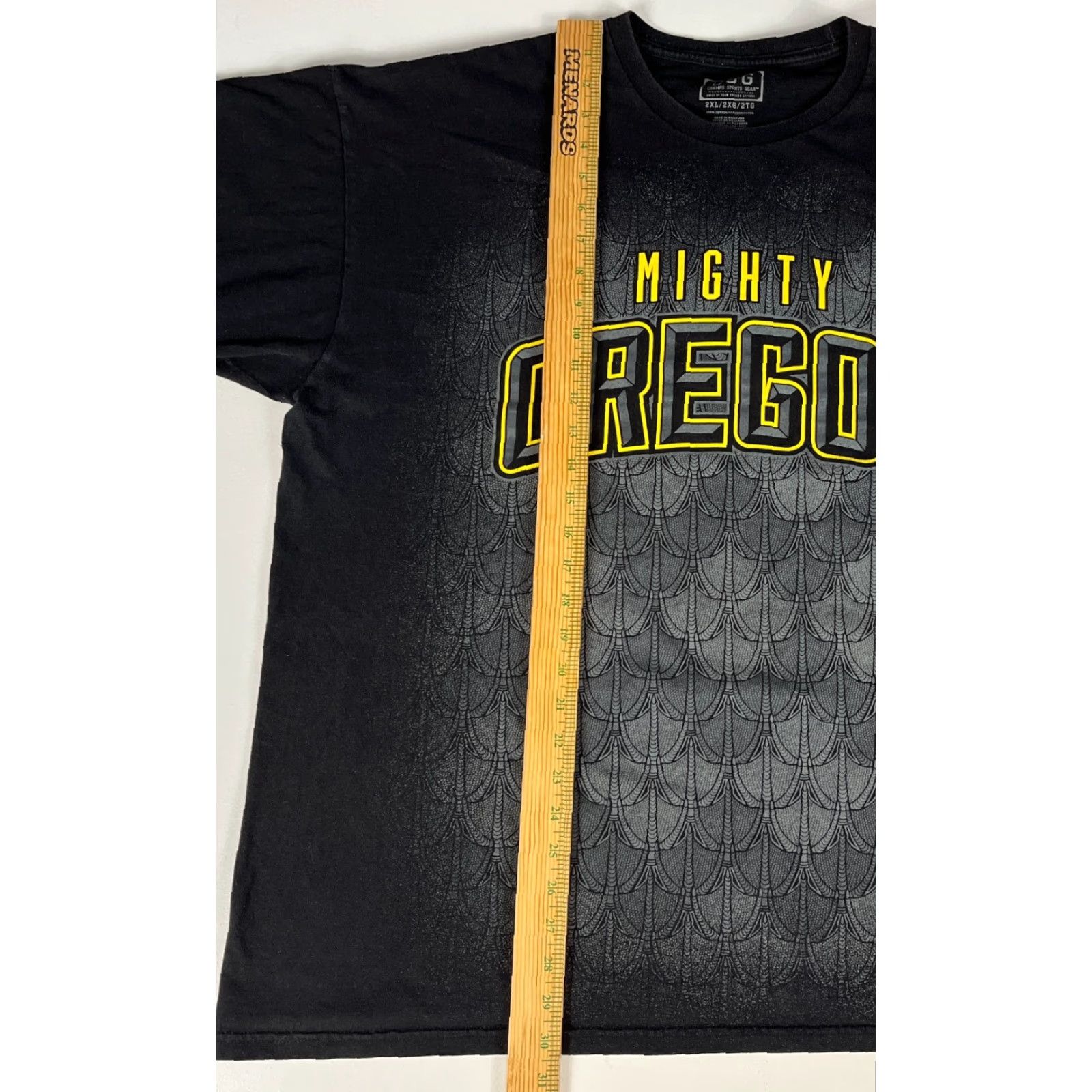Vintage VINTAGE Men’s Mighty Oregon Graphic T-Shirt CSG Champs Sports Gear College 2XL Black Cotton Short Sleeve Crew Neck Size US XXL / EU 58 / 5 - 6 Thumbnail