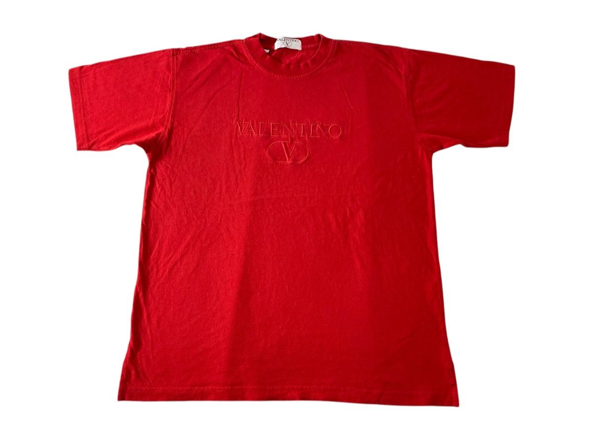 Valentino Valentino Jeans Embroidery Logo Spell Out Tee T Shirt Size US L / EU 52-54 / 3 - 1 Thumbnail
