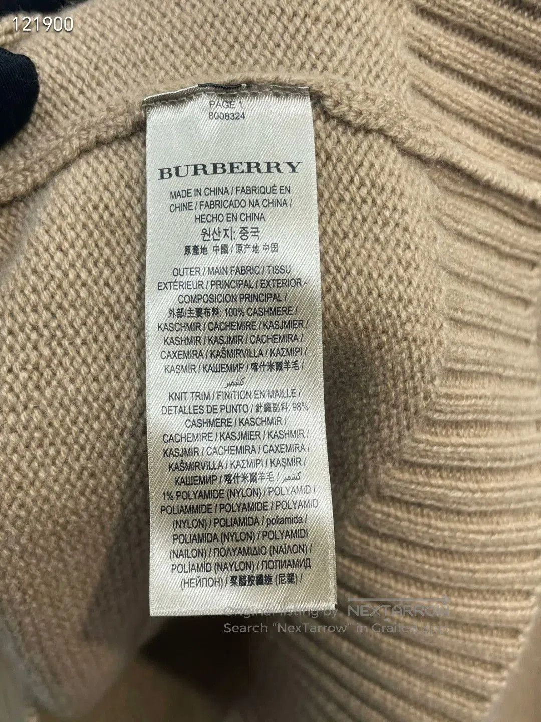 Burberry Burberry Basic Knit Cashmere Cardigan. Size US M / EU 48-50 / 2 - 6 Thumbnail
