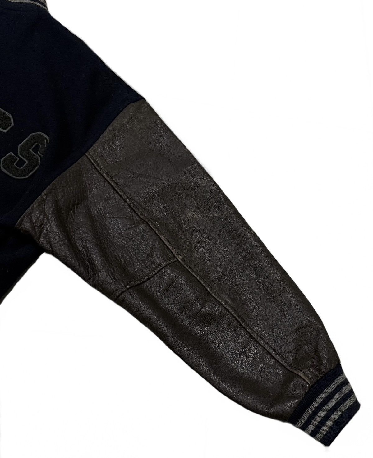 Japanese Brand Vintage Claude Cross Mens Wool Leather Varsity Jacket Size US L / EU 52-54 / 3 - 8 Thumbnail