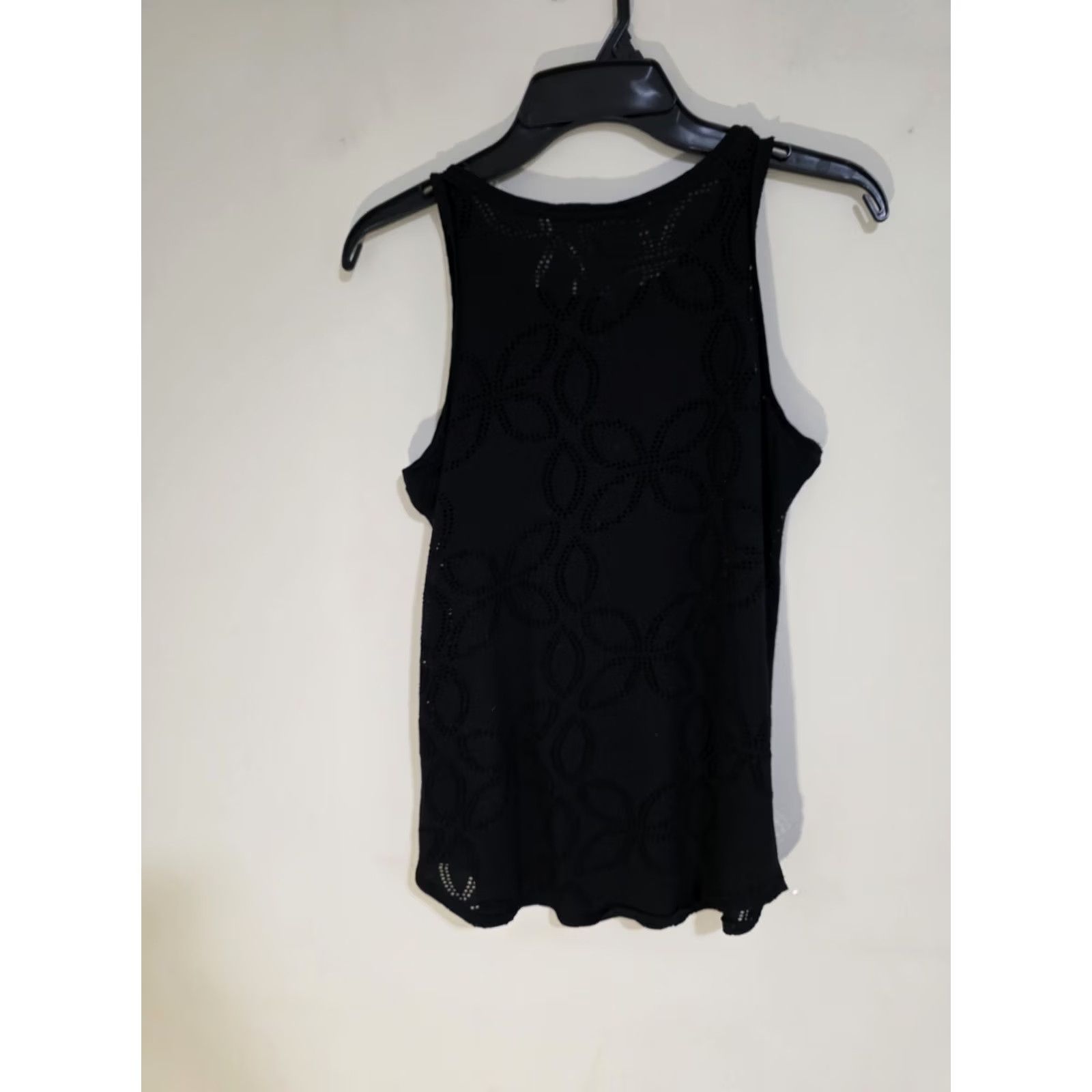 Vintage LOGG Label of Graded Goods Women's Laser Cut Sleeveless Black Top XS Blouse Casual Regular Knitted/Basic (Pre-owned) Womens Size XS / US 0-2 / IT 36-38 - 2 Thumbnail