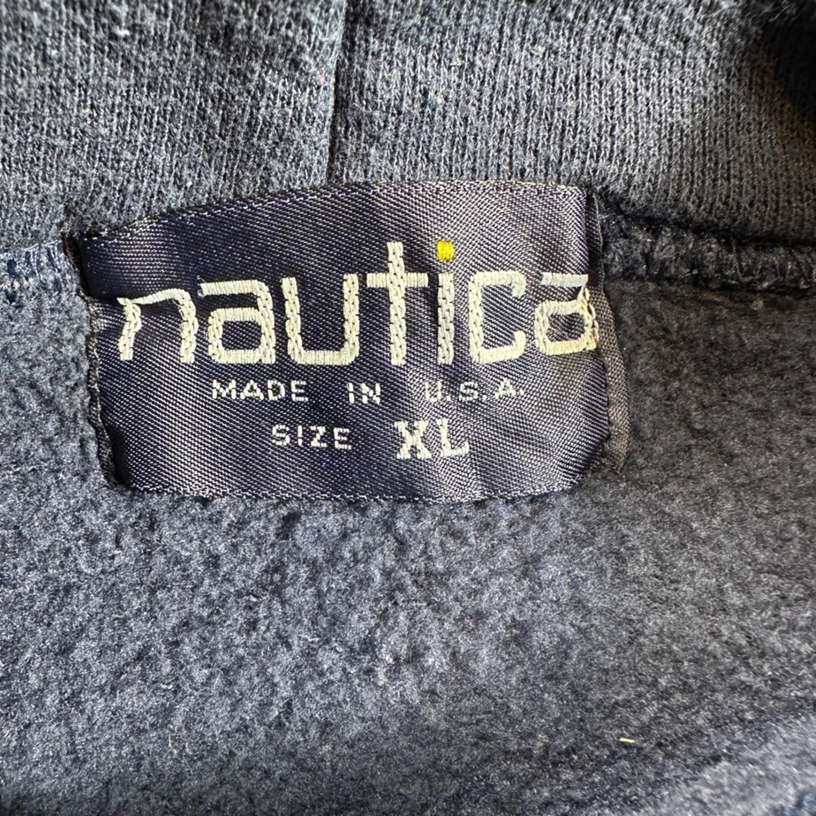 Nautica Vintage Nautica Competition Hoodie Pullover Made in USA Size US XL / EU 56 / 4 - 4 Thumbnail
