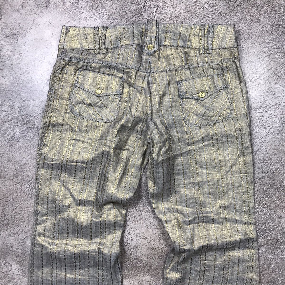 Vintage Vintage Y2K Baggy Cargo Pants Distressed Streetwear Logo 31 Size 31" - 4 Thumbnail