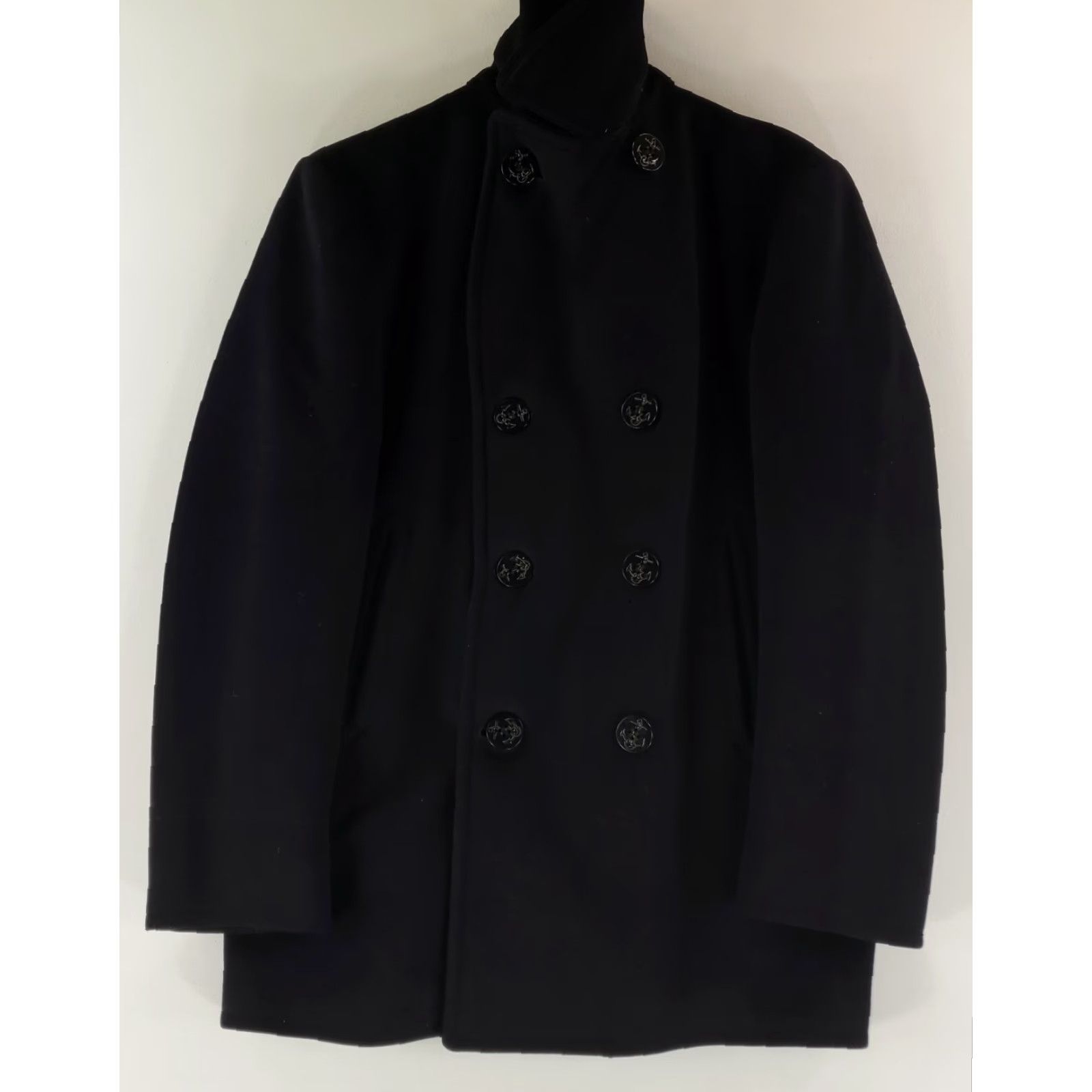Vintage VINTAGE US Navy Peacoat Jacket WWII 8 Button Navy Blue Mens M 38 Reg Size US XXS / EU 40 - 6 Thumbnail