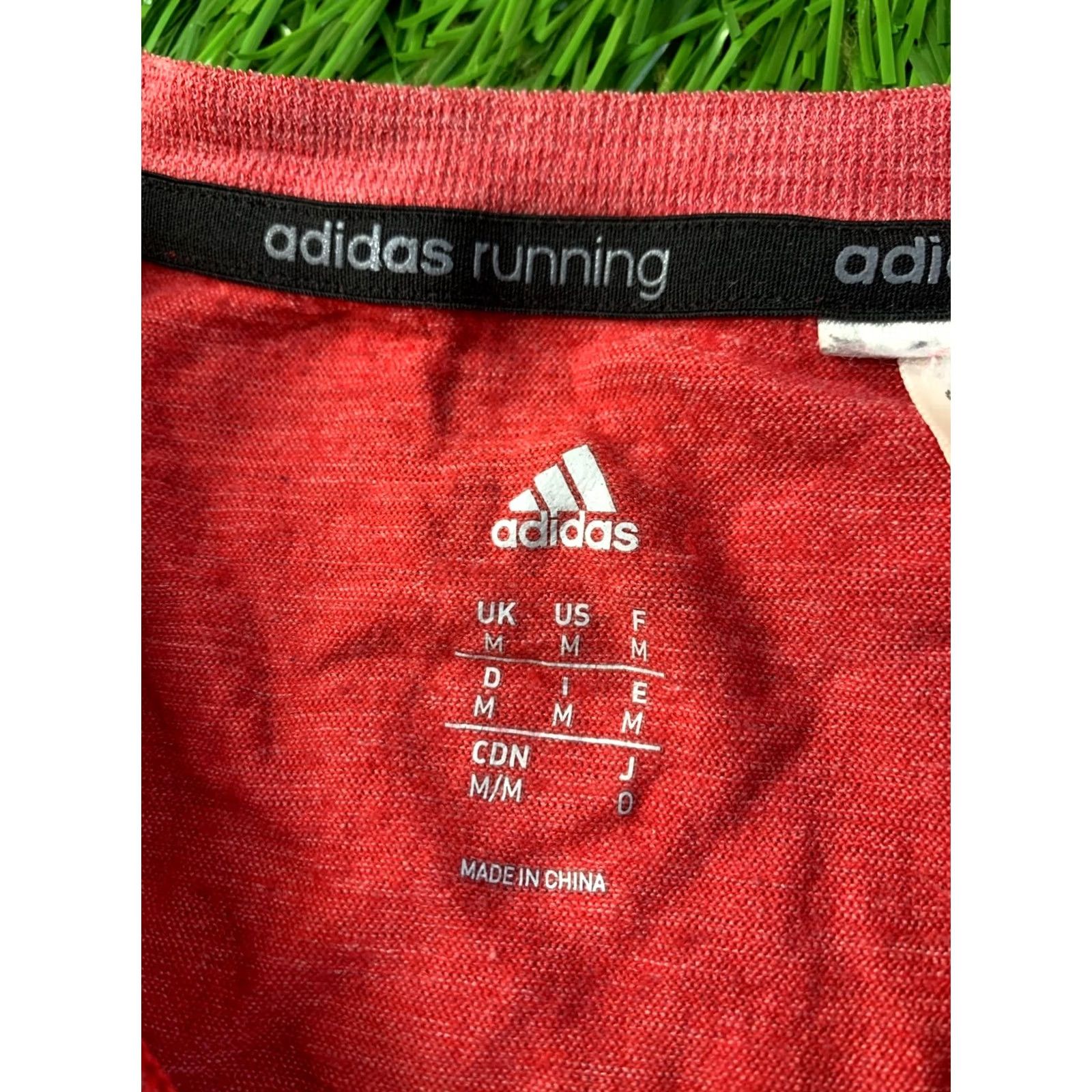 Adidas ADIDAS RUNNING T-SHIRT MEN Shirt Jersey Short Sleeve M Red and Gray 2016 Running Performance Size US M / EU 48-50 / 2 - 5 Thumbnail
