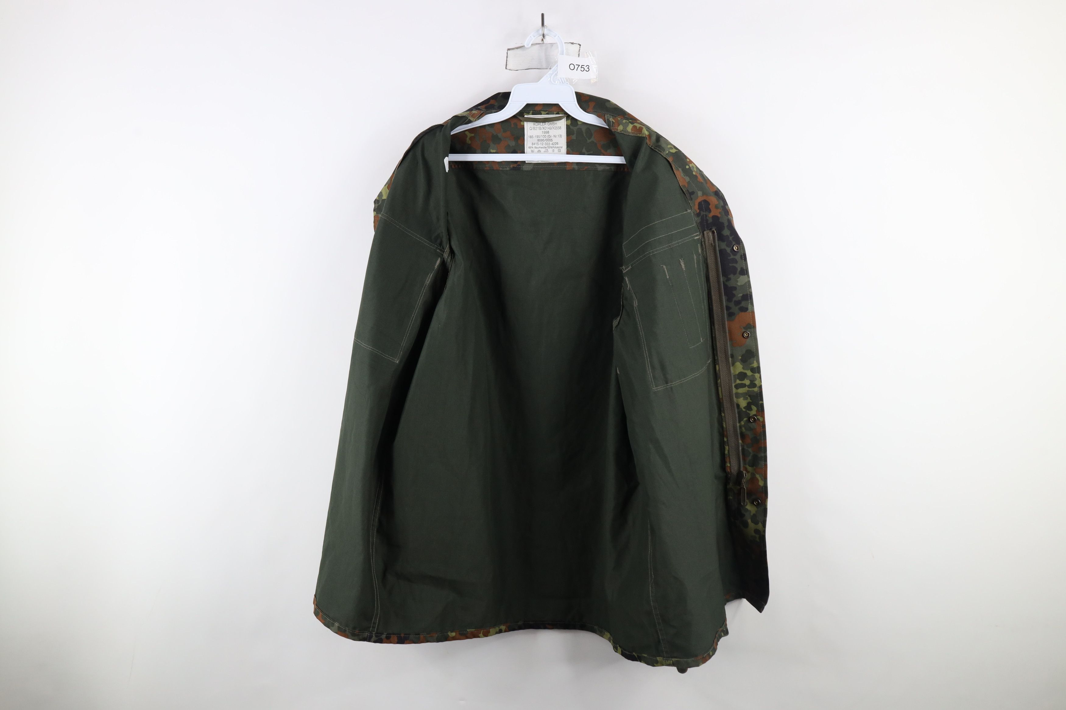 Vintage Vintage 90s German Military Camouflage Field Combat Jacket Size US XL / EU 56 / 4 - 10 Thumbnail