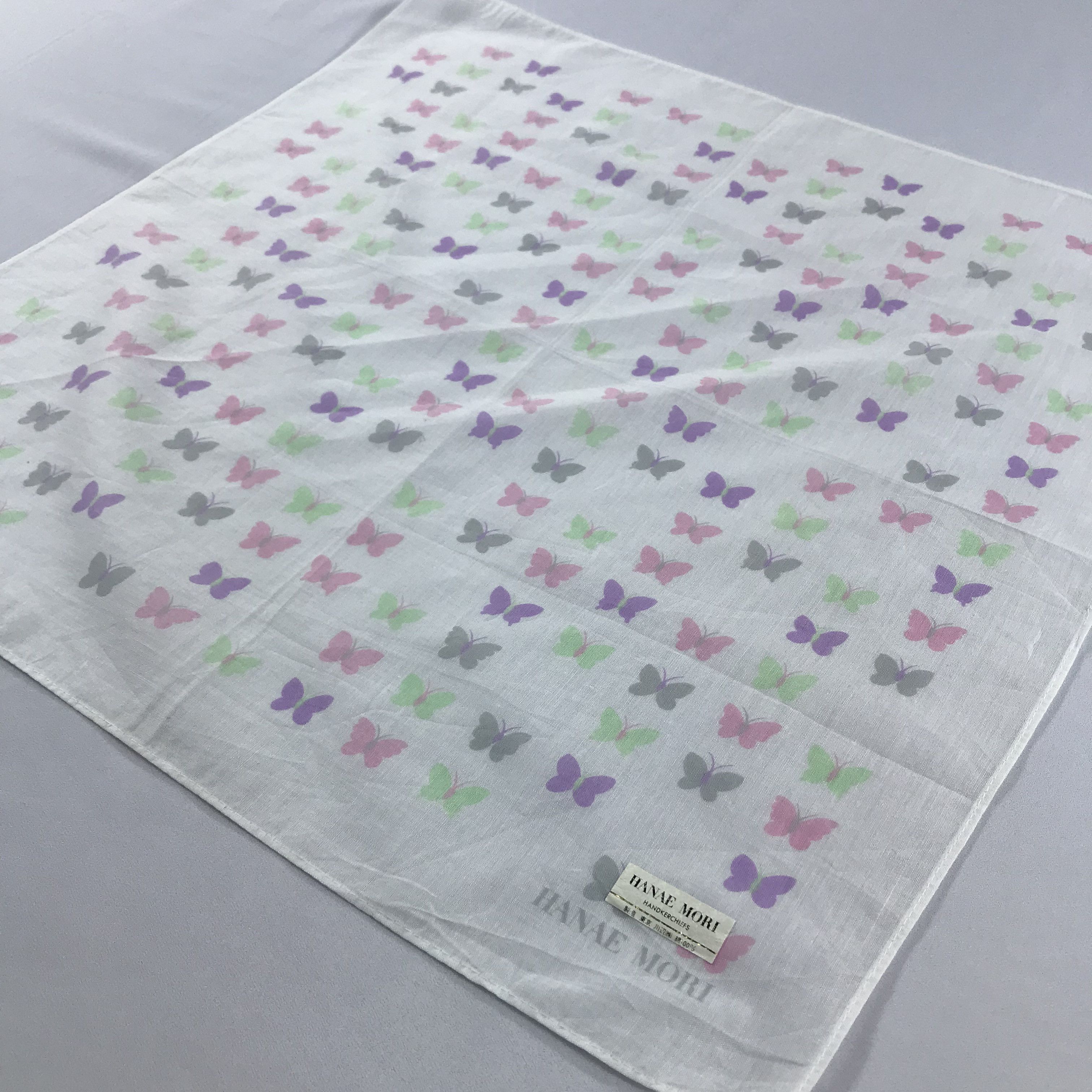 Hanae Mori × Vintage Hanae Mori Bandana / Handkerchief / Neckerchief - S2443 Size ONE SIZE - 2 Thumbnail