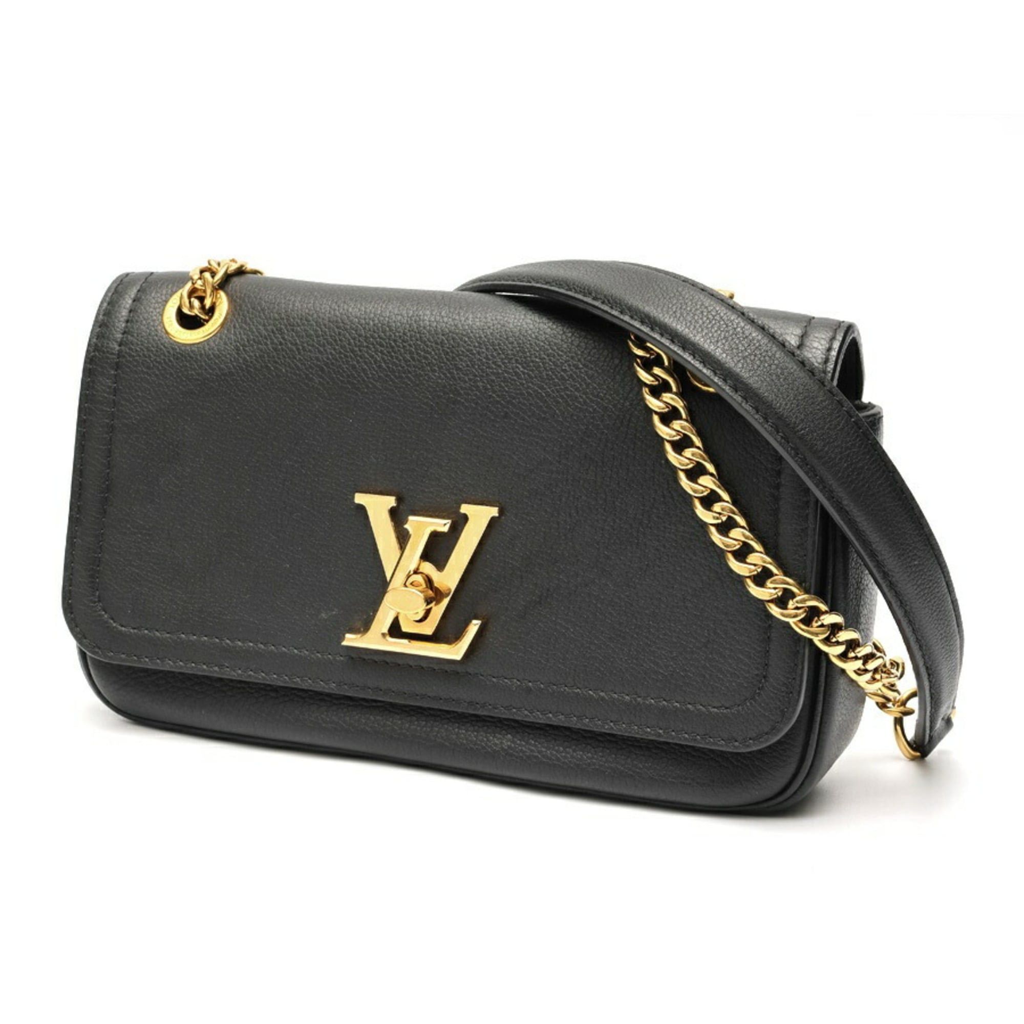 Louis Vuitton Louis Vuitton Lockme East West Chain Shoulder Bag M22303 Leather Black Size ONE SIZE - 1 Thumbnail