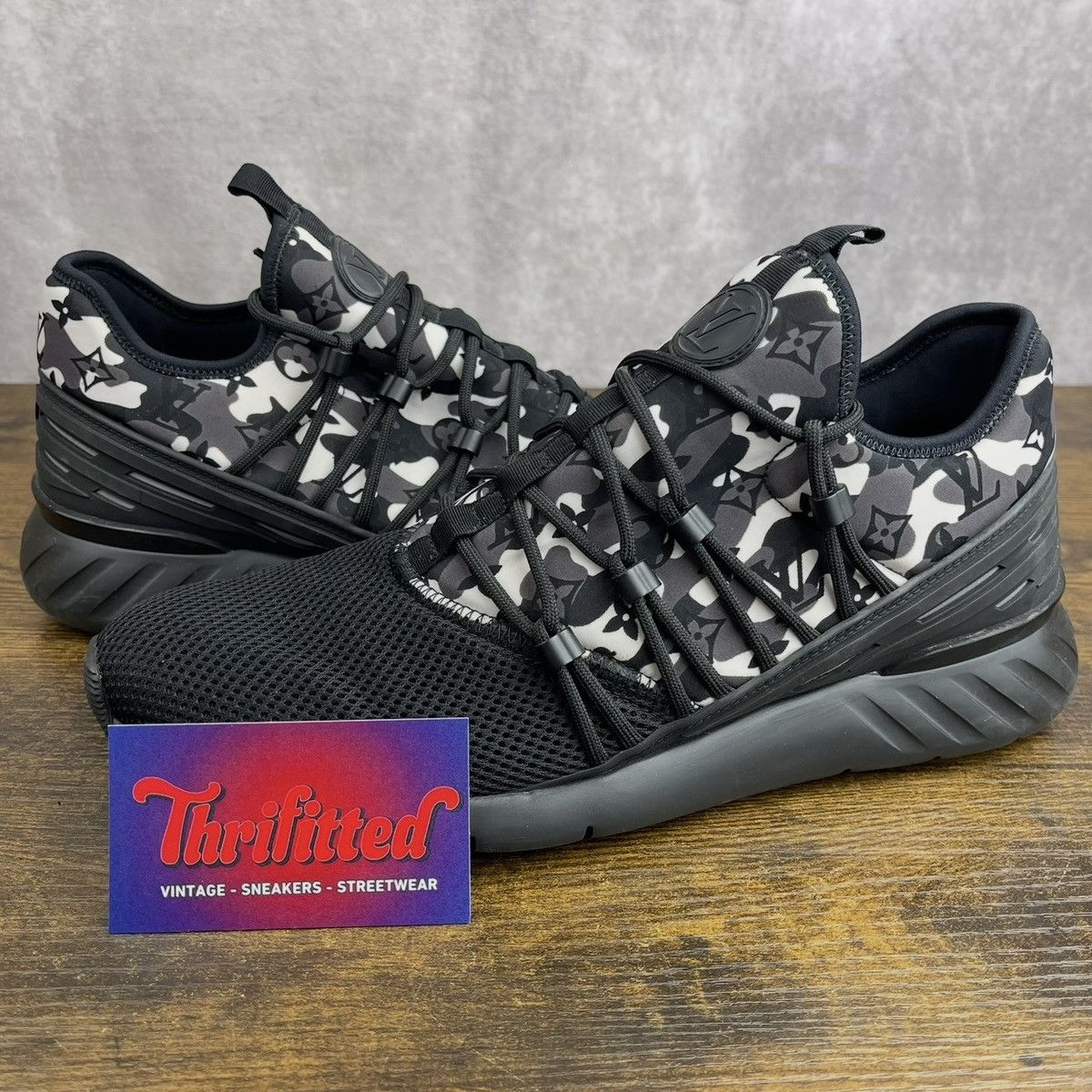 Louis Vuitton Louis Vuitton LV Fastlane Black Camo Size 9 UK 10 US 1A3V1Y Size US 10 / EU 43 - 1 Thumbnail