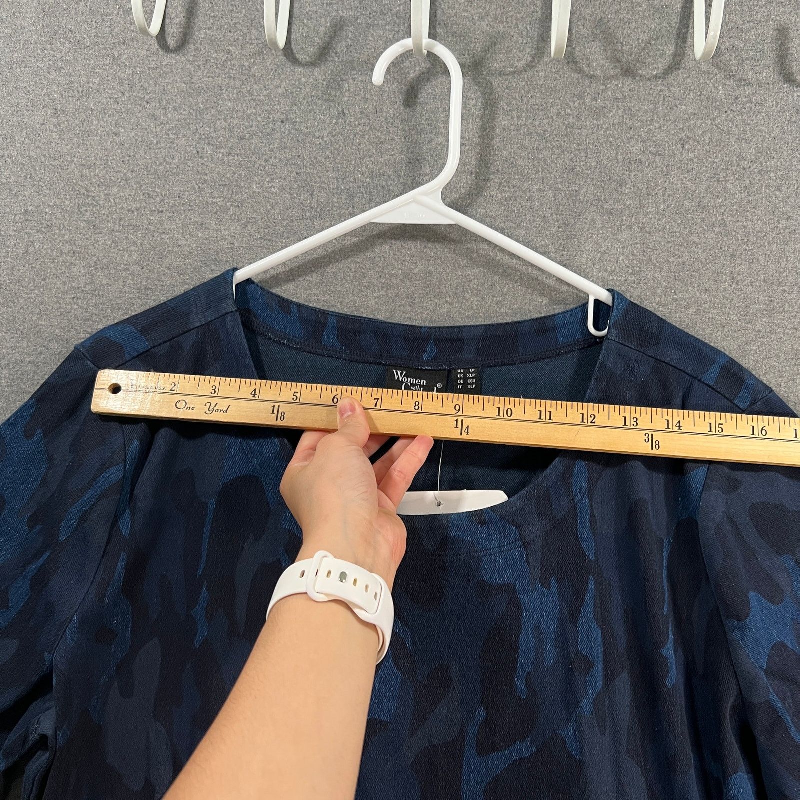 Other Women with Control Prime Stretch Denim 2 Shift Print Dress Size L / US 10 / IT 46 - 8 Thumbnail