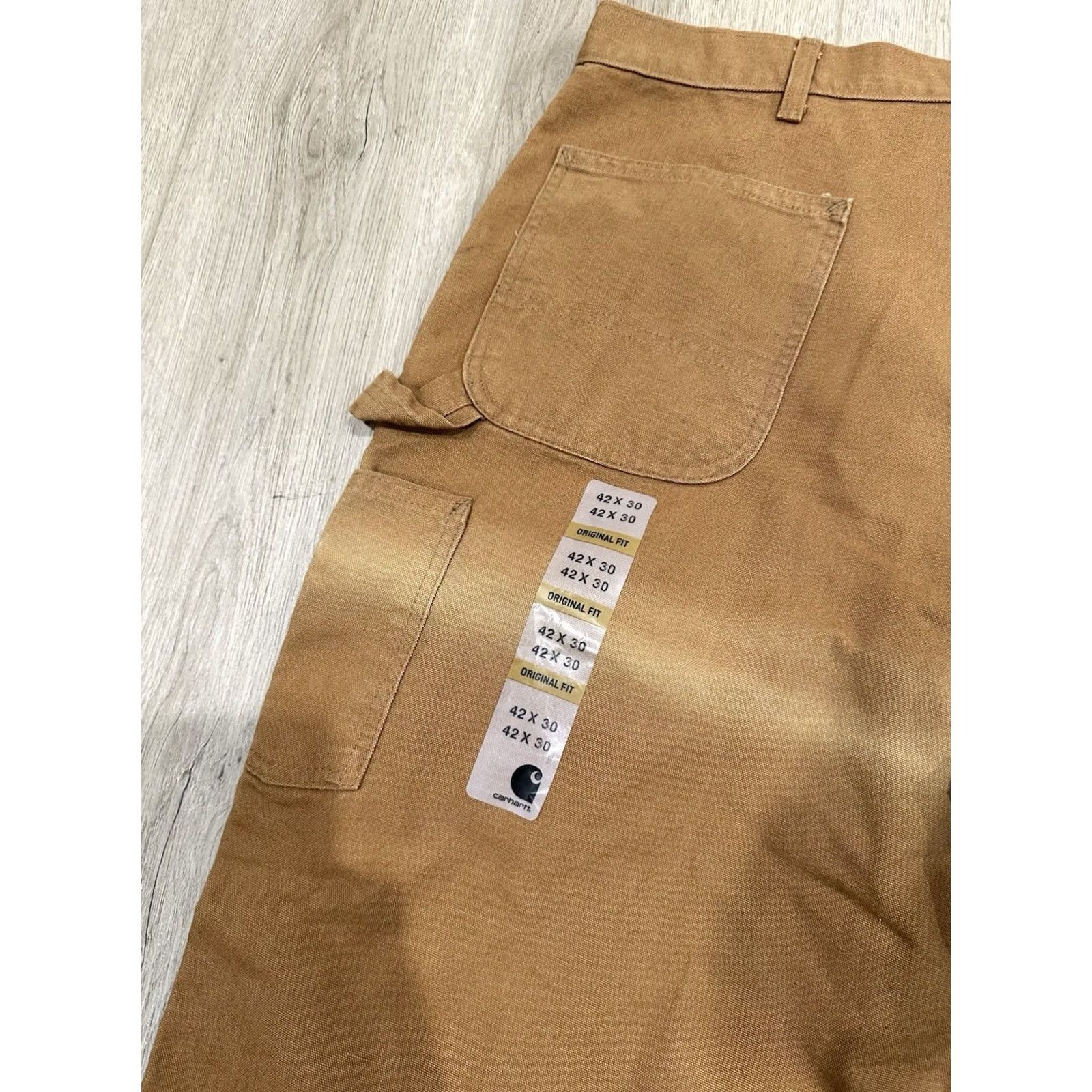 Carhartt Carhartt Pants Mens 42 Brown Duck Canvas Size 42x30 Dungaree Fit Workwear B11 BRN Size US 42 / EU 58 - 5 Thumbnail