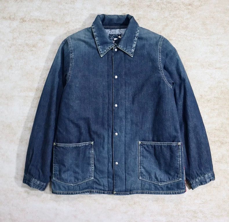 Visvim Visvim Vintage Denim Coverall with Patterned Flag Design-2 Size US M / EU 48-50 / 2 - 2 Thumbnail