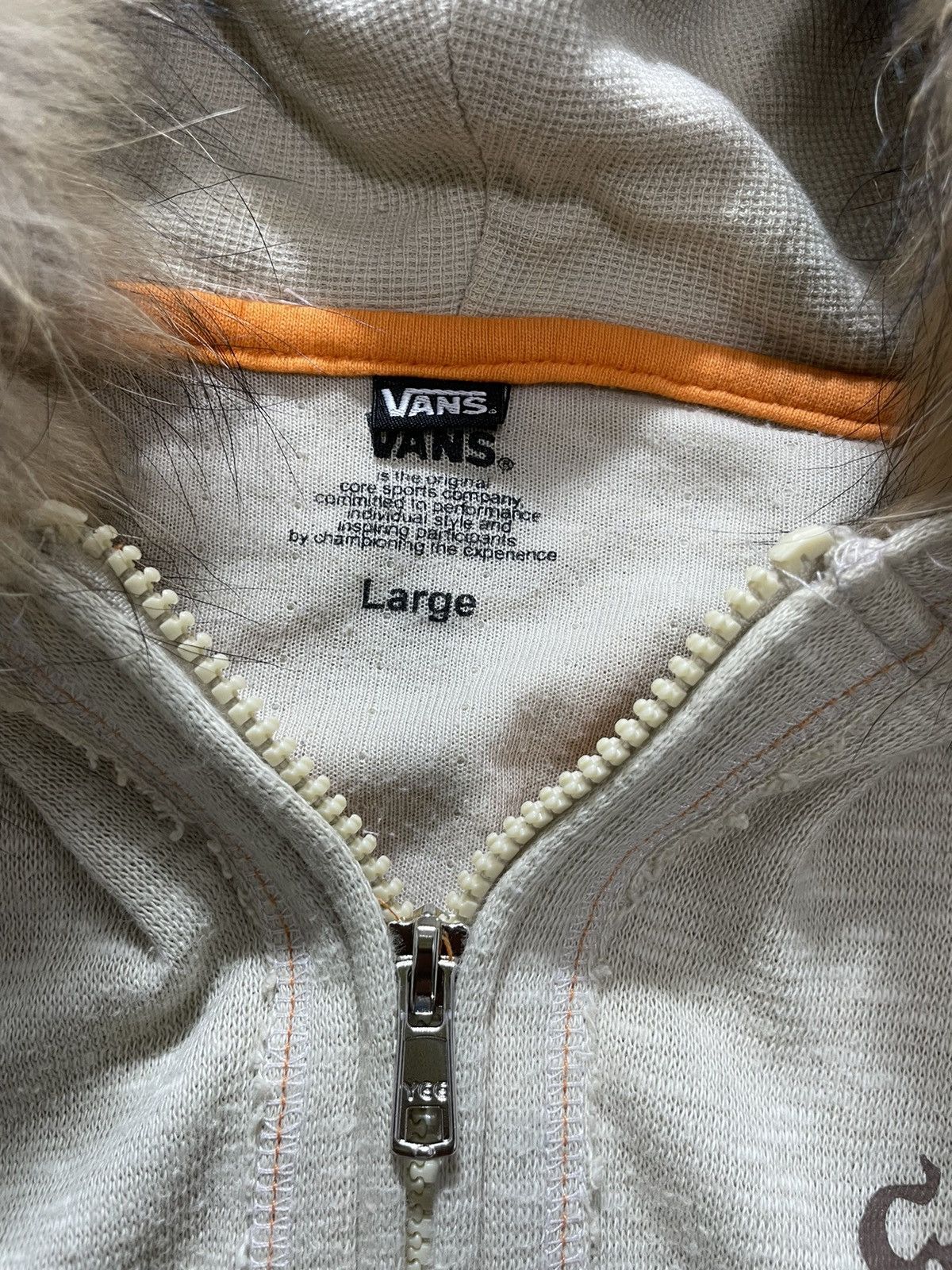 Vans Distressed Vans zip Fur hoodie ifsix lgb style Size US L / EU 52-54 / 3 - 6 Thumbnail