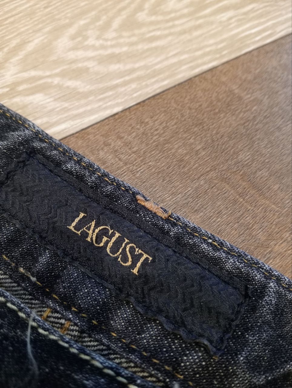 If Six Was Nine JAPANESE LAGUST FLARED DISTRESSED WASHED DENIM JEANS Size US 32 / EU 48 - 8 Thumbnail